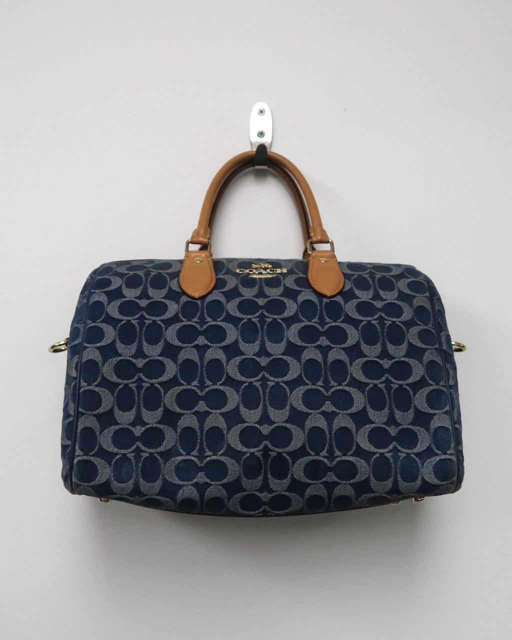 Coach Rowan Large Satchel Signature Denim Bag