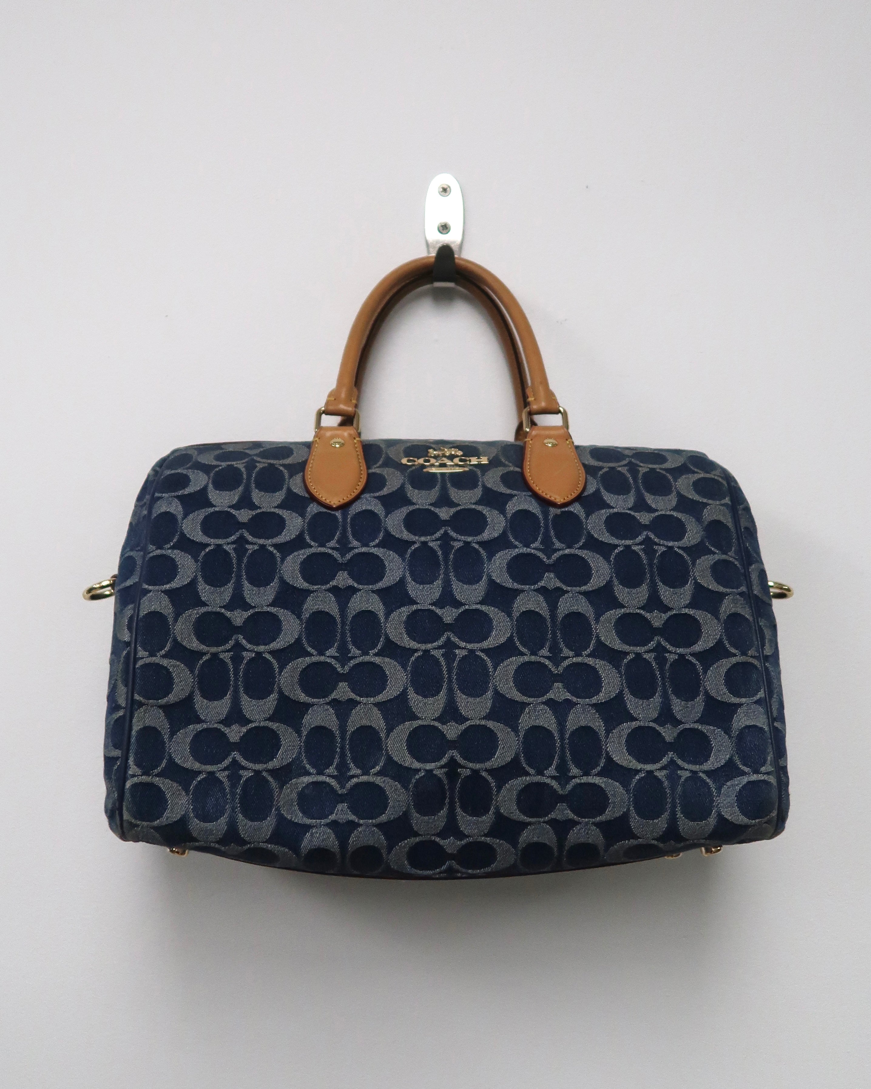 Coach Rowan Large Satchel Signature Denim Bag