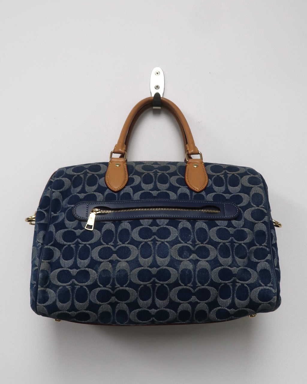 Coach Rowan Large Satchel Signature Denim Bag
