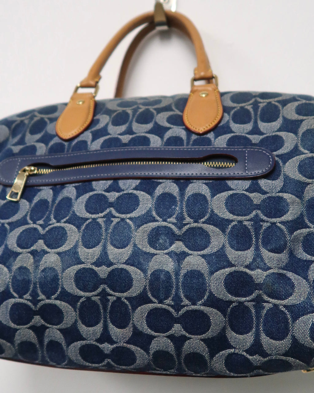 Coach Rowan Large Satchel Signature Denim Bag