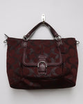 Coach Campbell Signature Metallic Belle Carryall Bag