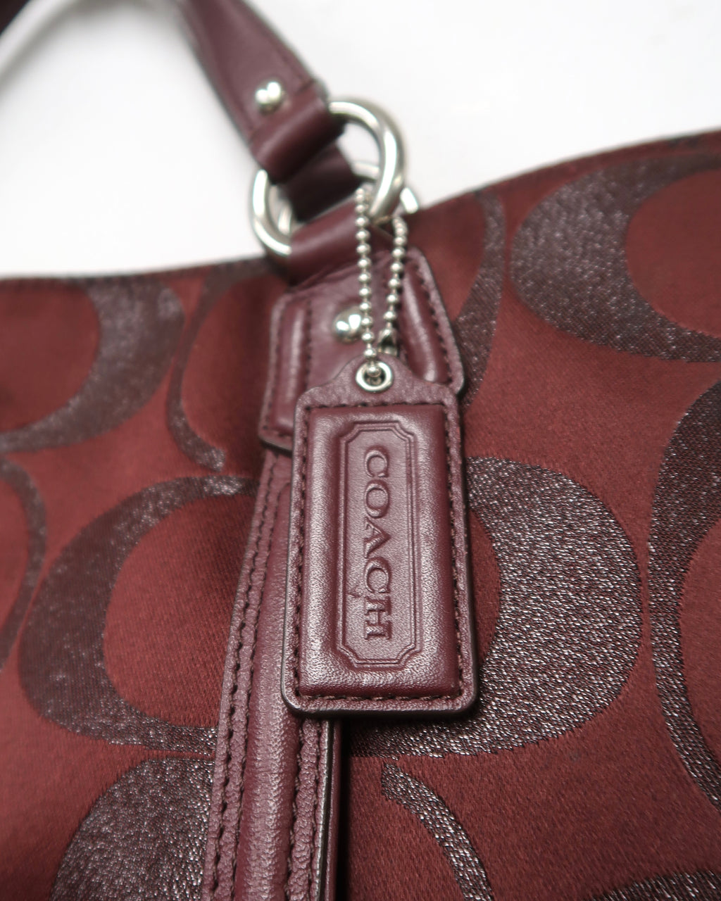 Coach Campbell Signature Metallic Belle Carryall Bag