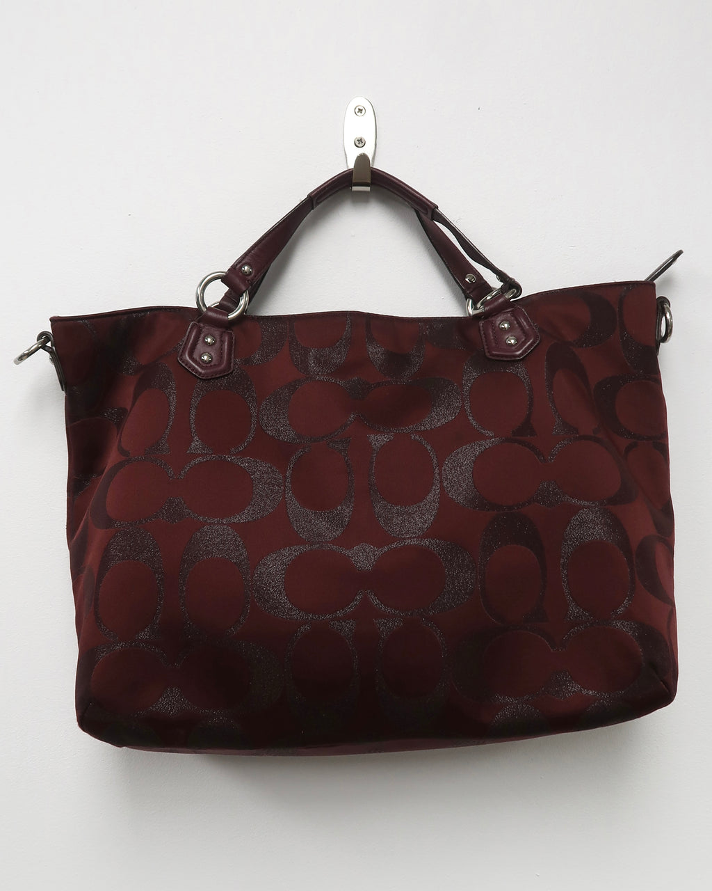 Coach Campbell Signature Metallic Belle Carryall Bag