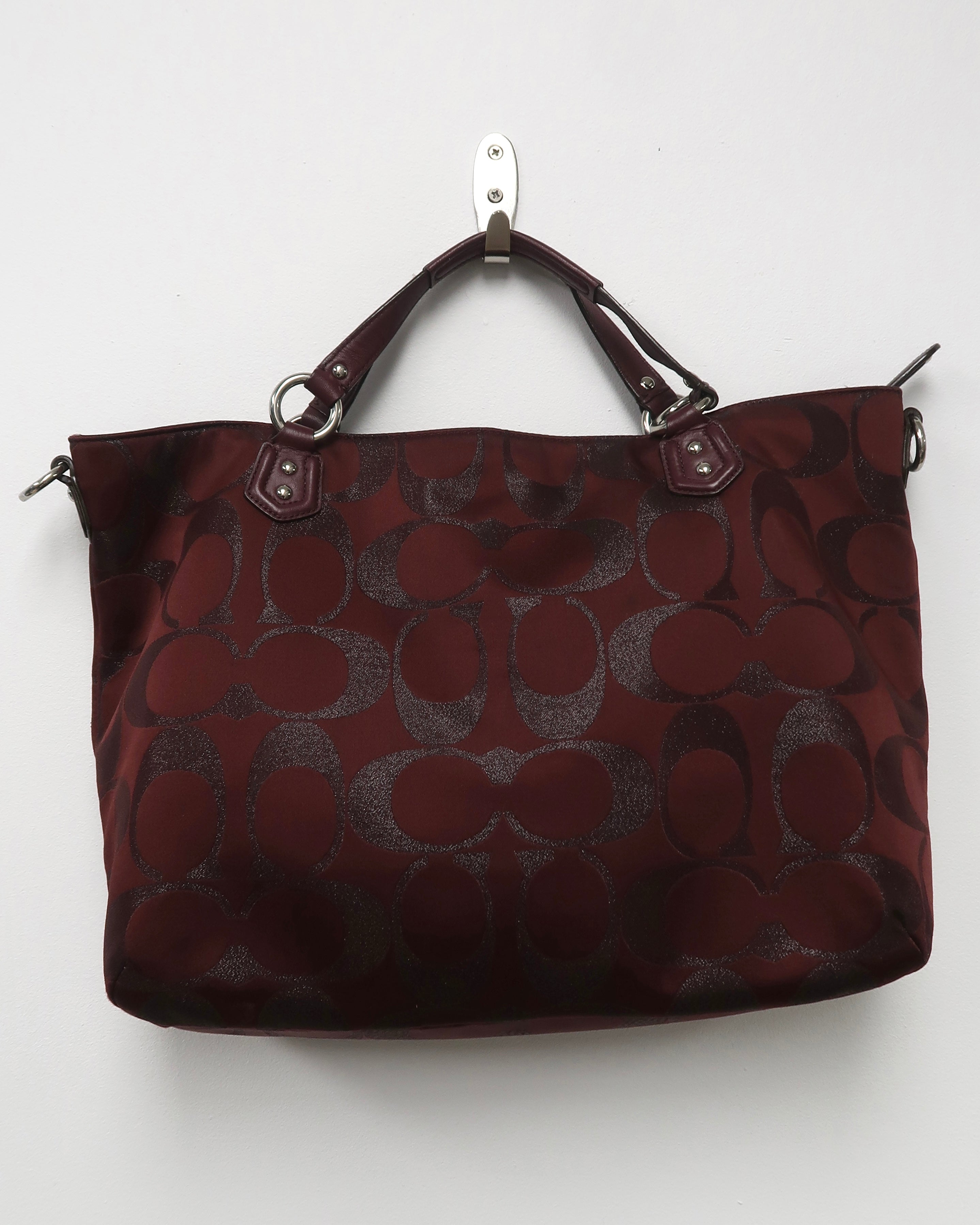Coach Campbell Signature Metallic Belle Carryall Bag