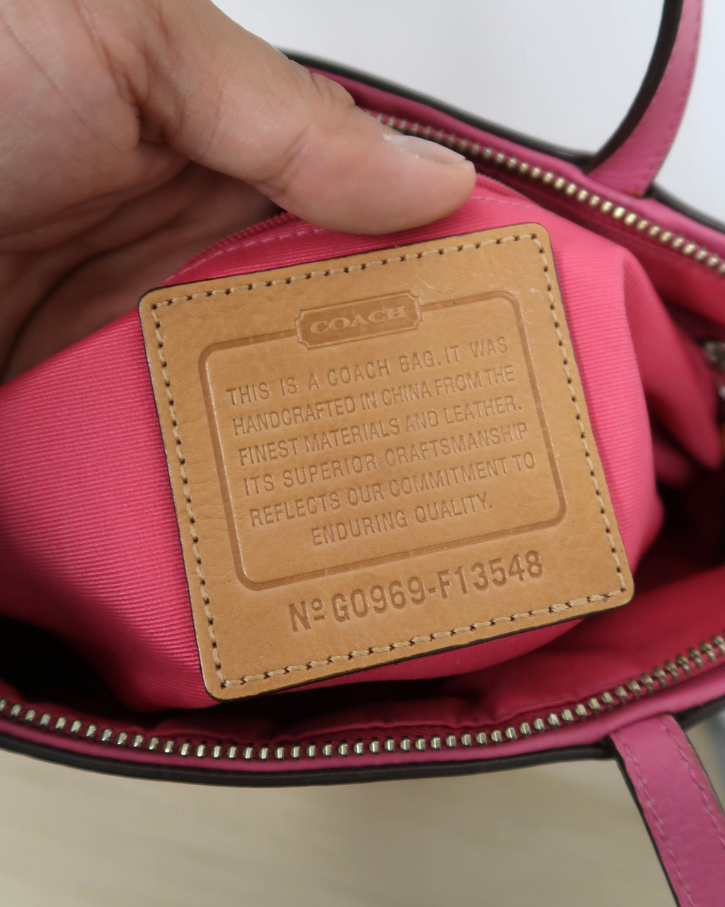 Coach Signature Stripe Tote Bag