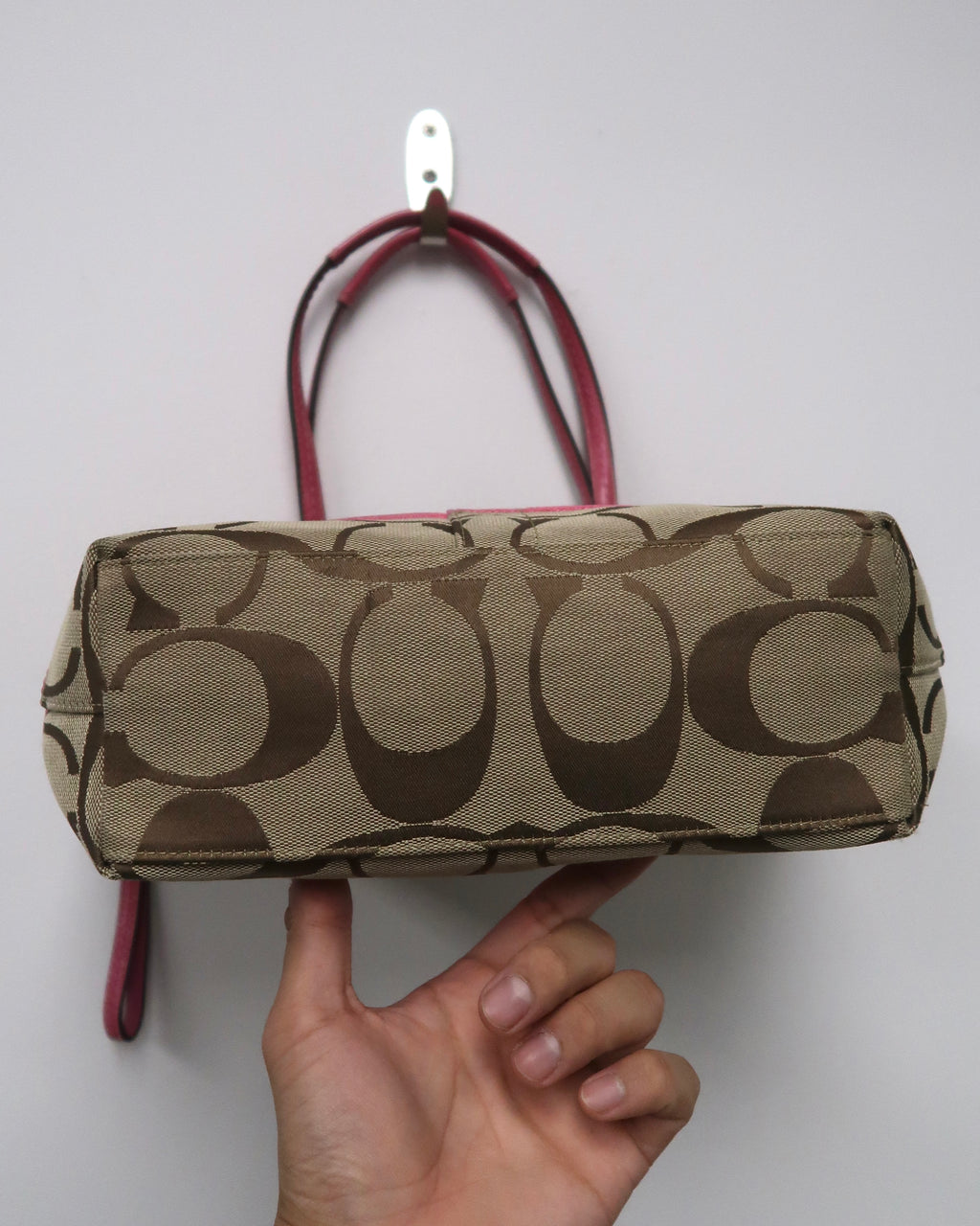 Coach Signature Stripe Tote Bag
