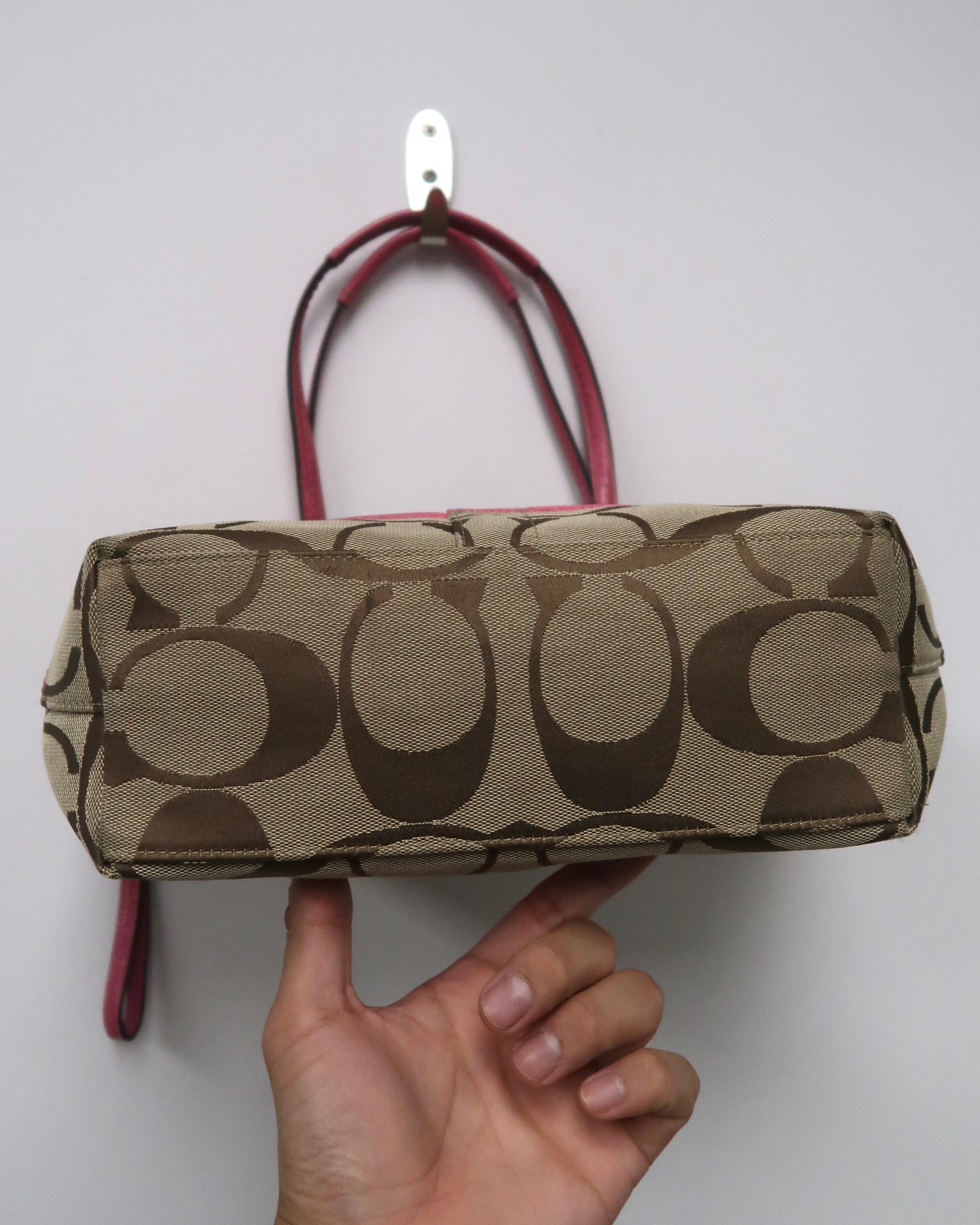 Coach Signature Stripe Tote Bag