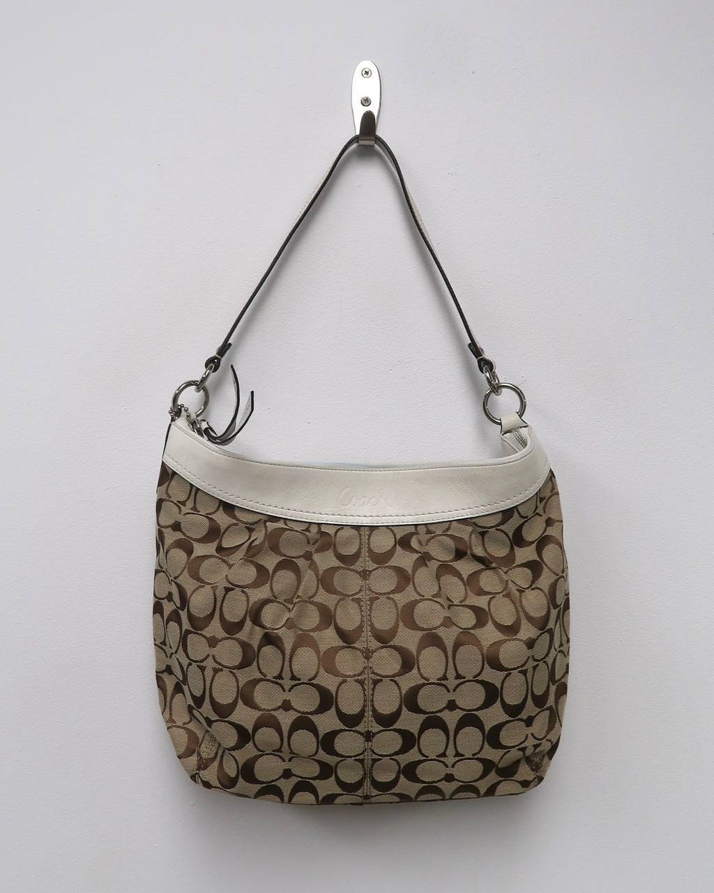 Tan Coach shoulder bag