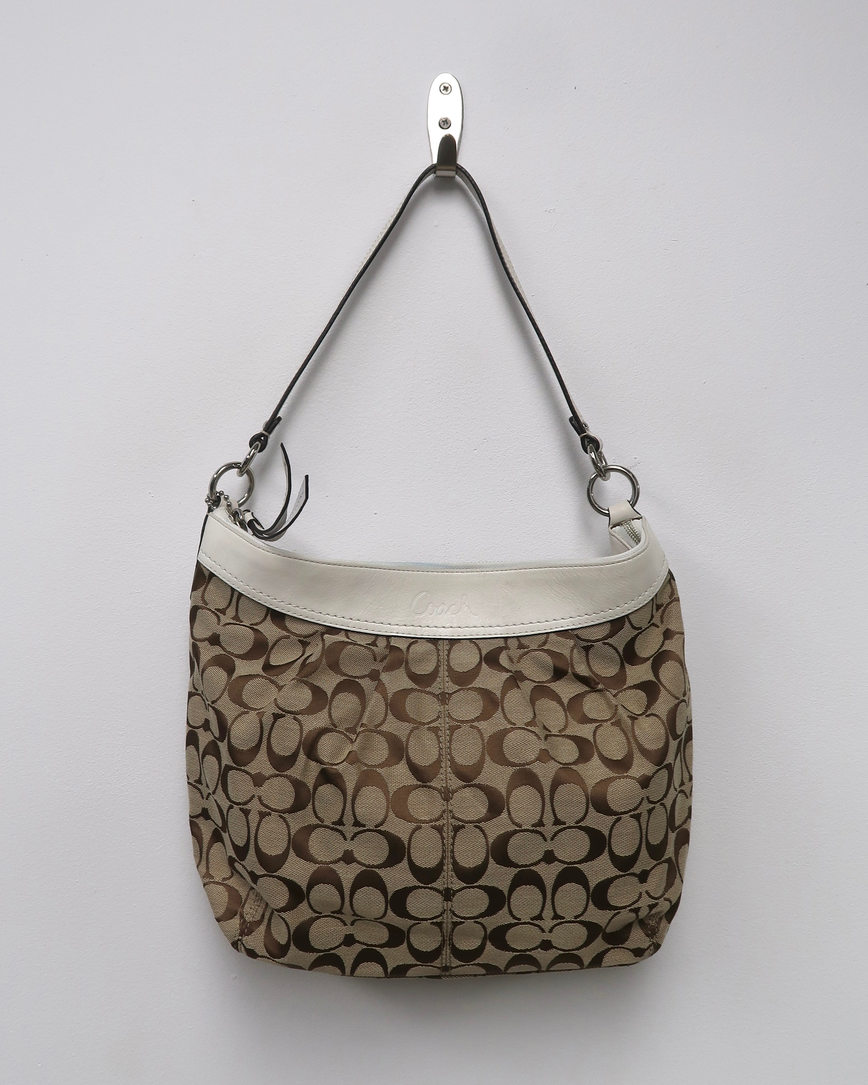 Tan Coach shoulder bag