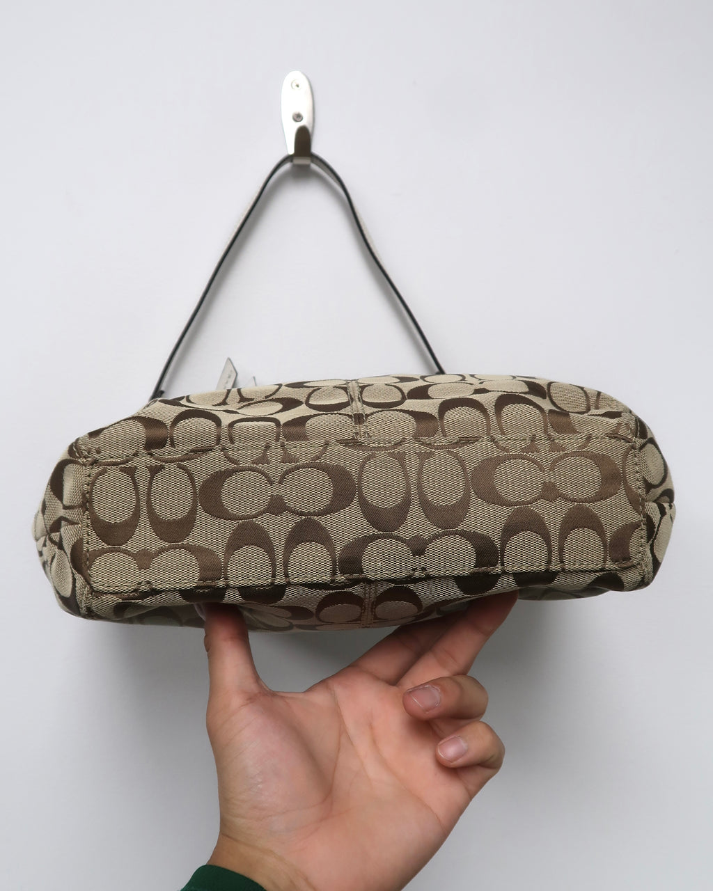 Tan Coach shoulder bag