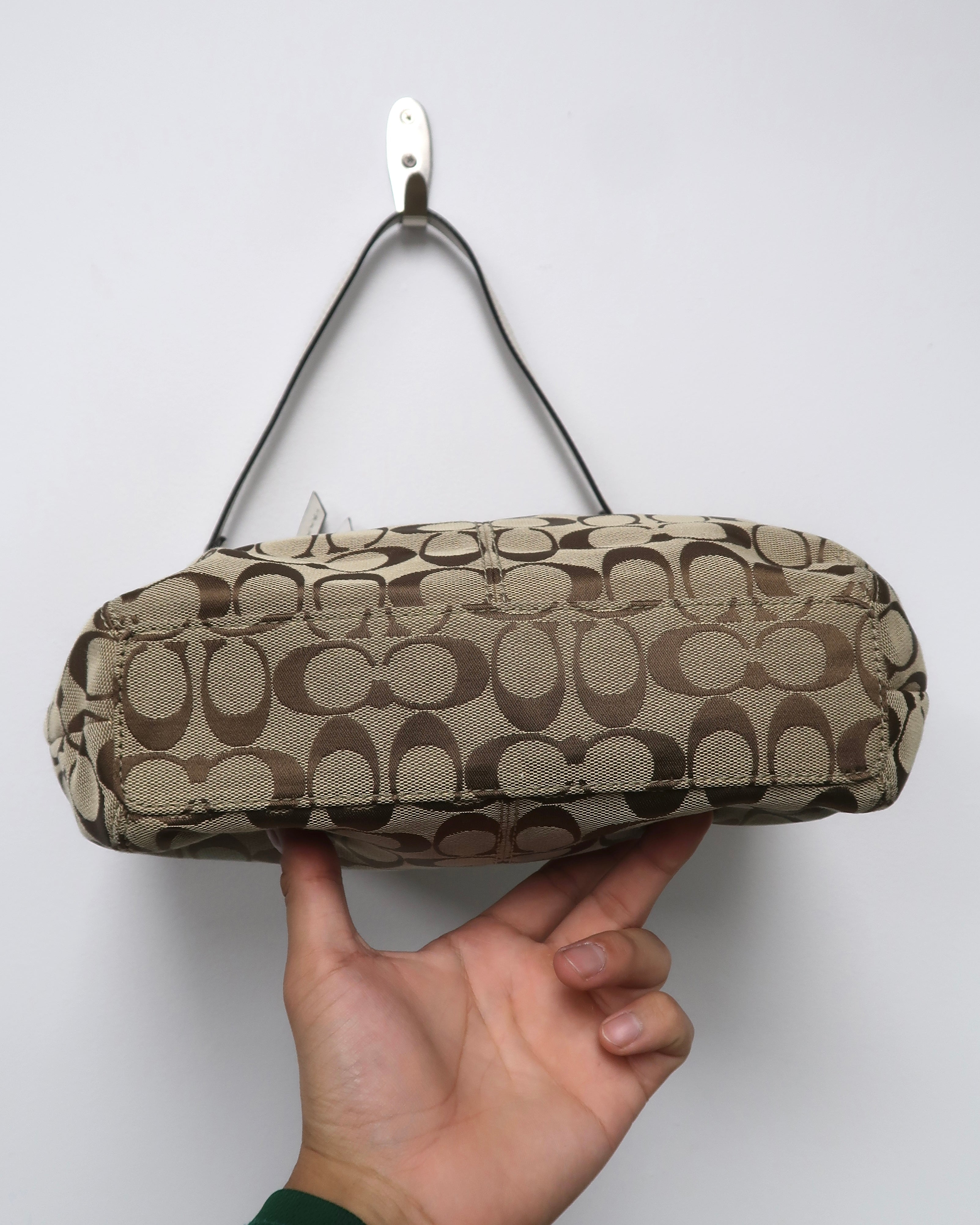 Tan Coach shoulder bag