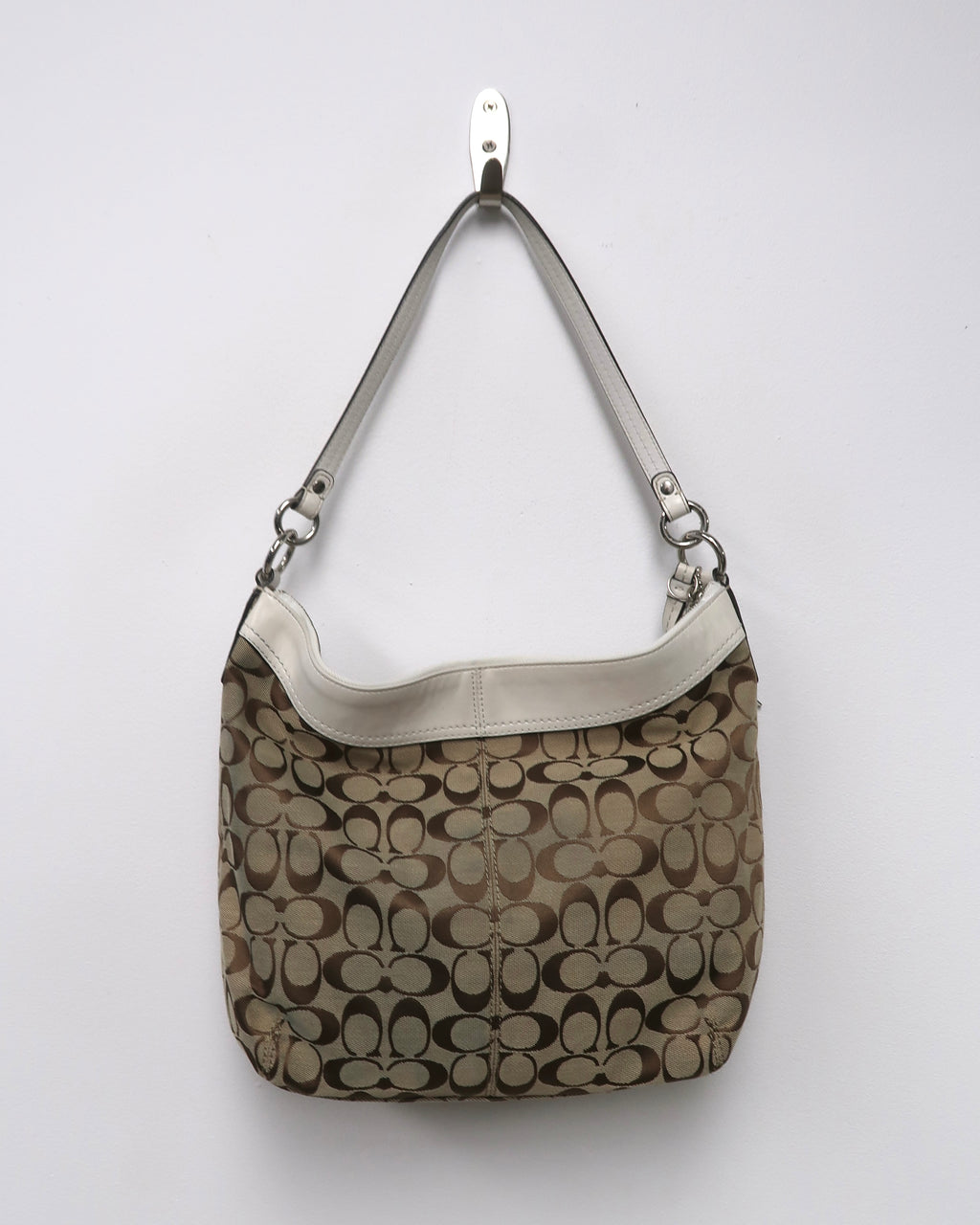 Tan Coach shoulder bag