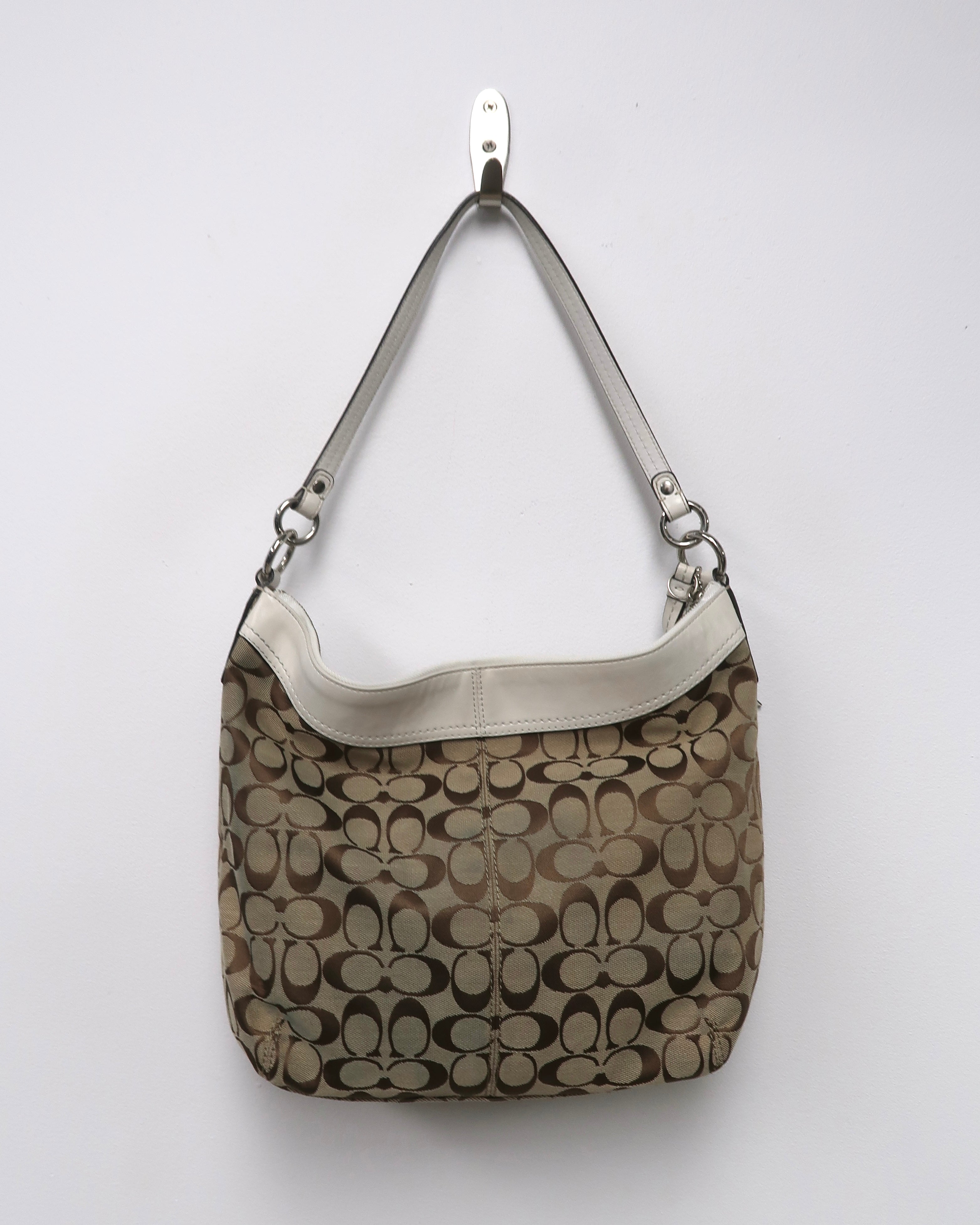 Tan Coach shoulder bag