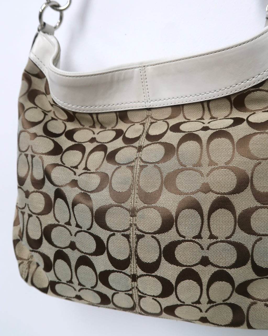 Tan Coach shoulder bag