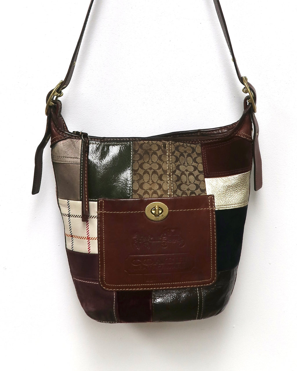 vintage Coach Bleecker Legacy Patchwork Crossbody