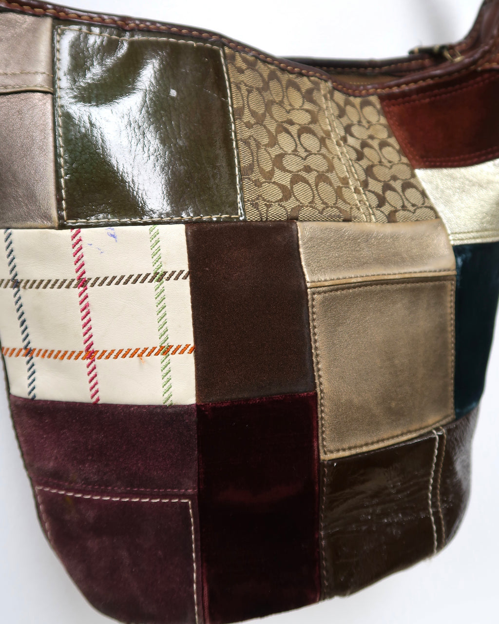 vintage Coach Bleecker Legacy Patchwork Crossbody