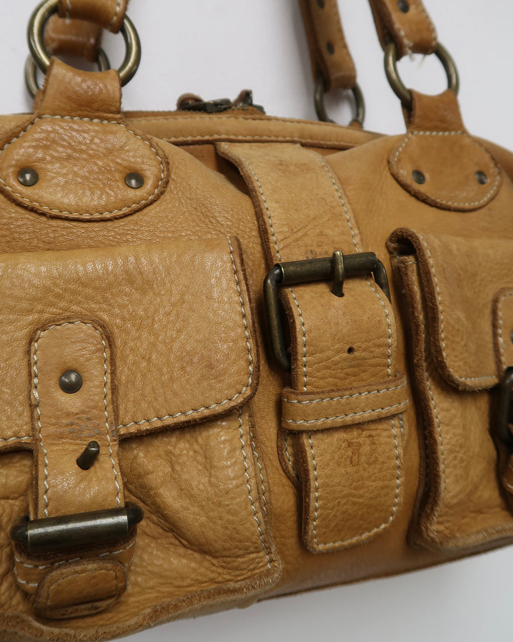 tan leather Mulberry Roxanne satchel