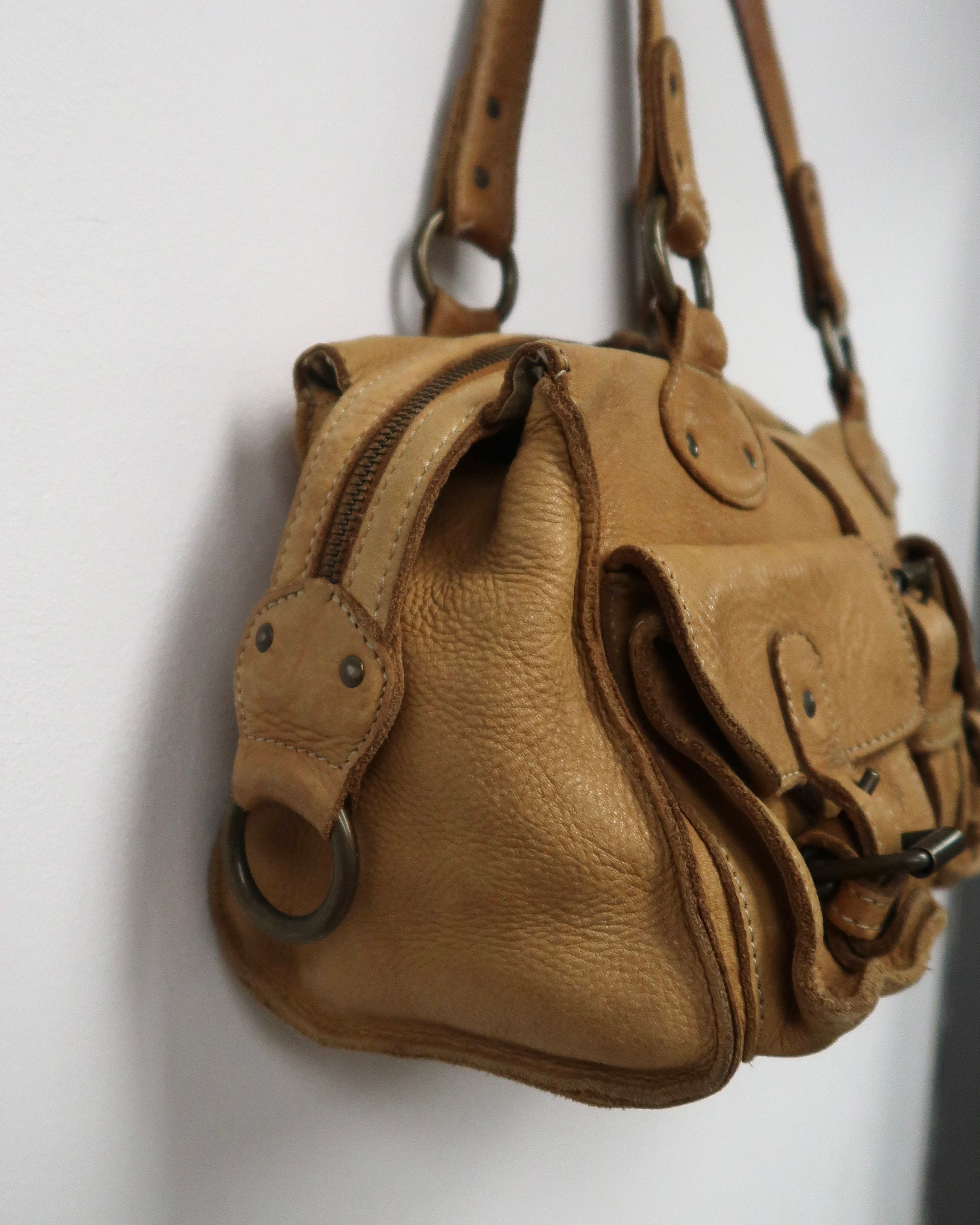 tan leather Mulberry Roxanne satchel