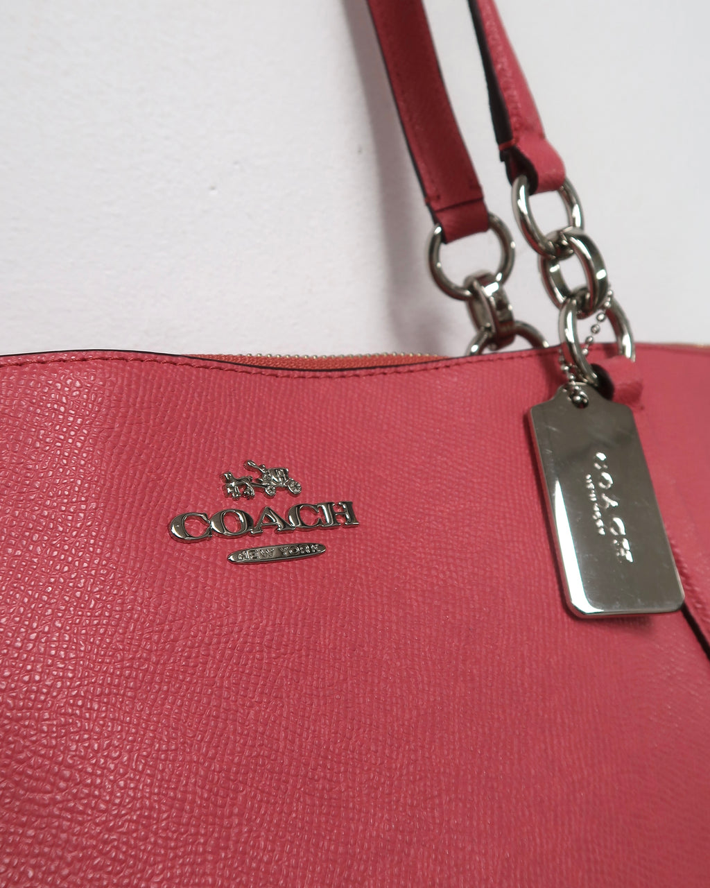 Pink Coach Ava tote