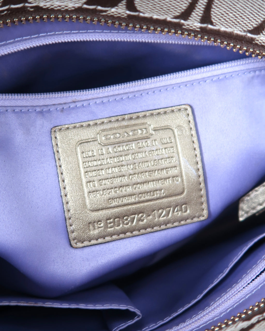 Coach Signature Patchwork Gallery Tote