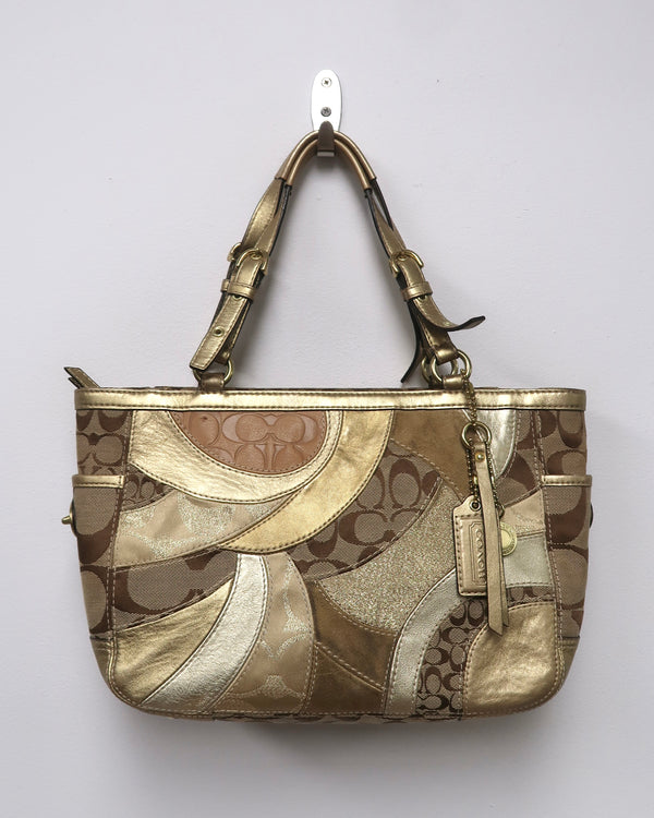 Coach Signature Patchwork Gallery Tote