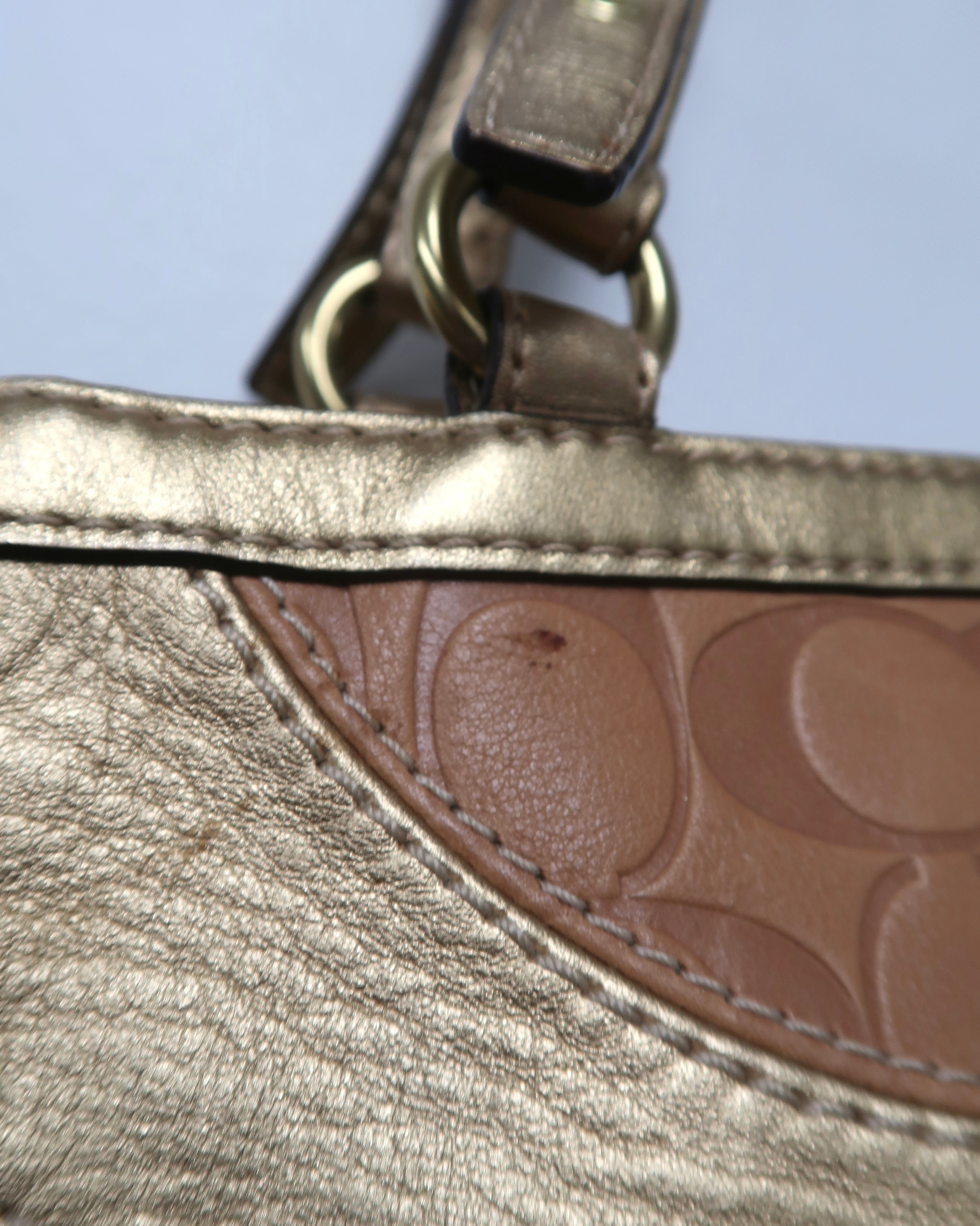 Coach Signature Patchwork Gallery Tote