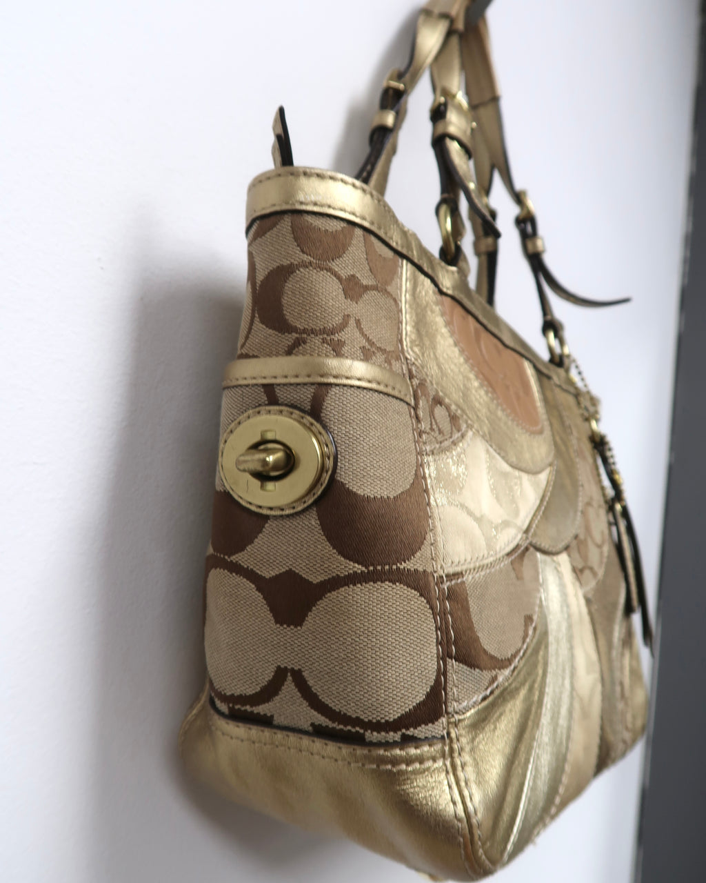 Coach Signature Patchwork Gallery Tote