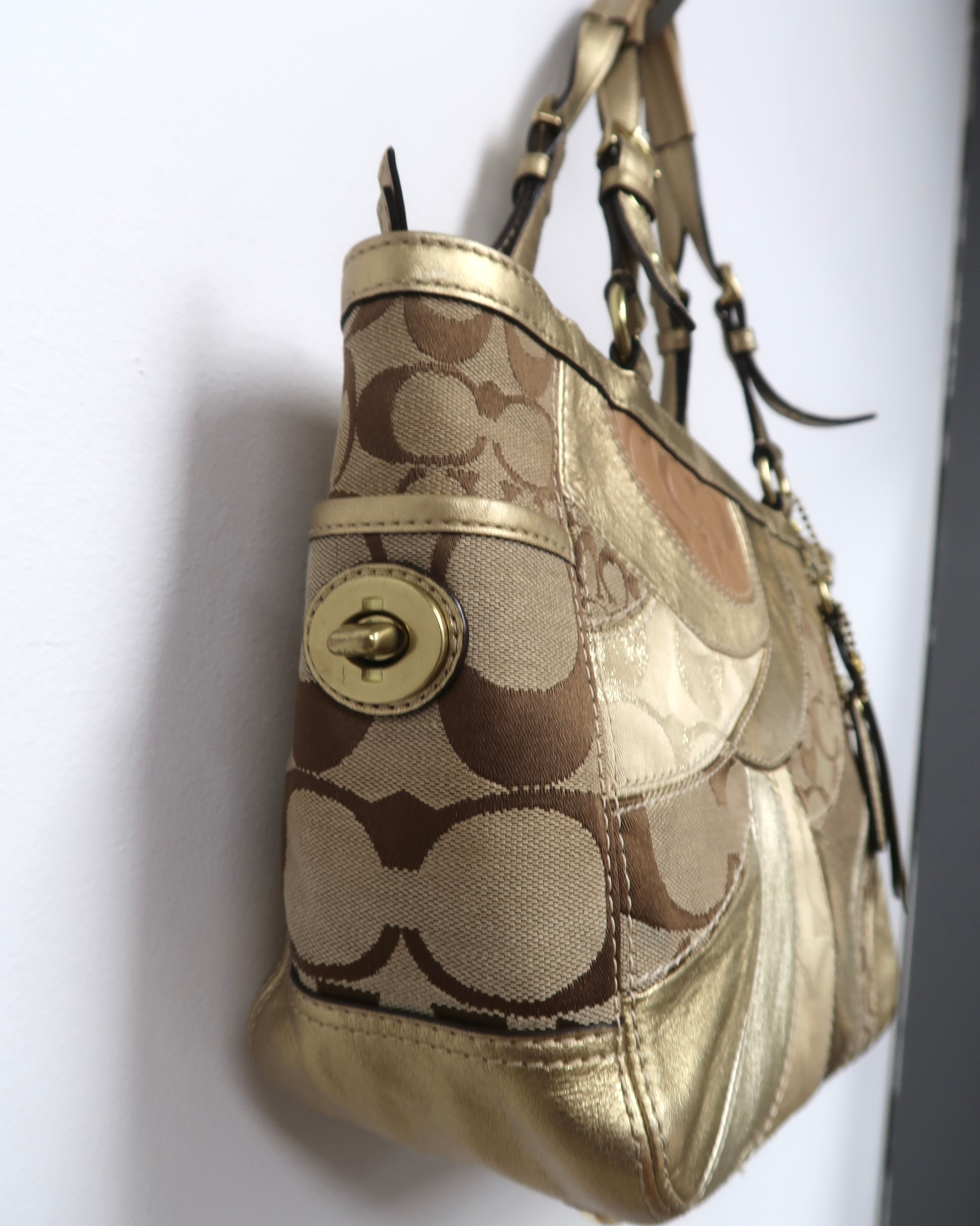 Coach Signature Patchwork Gallery Tote
