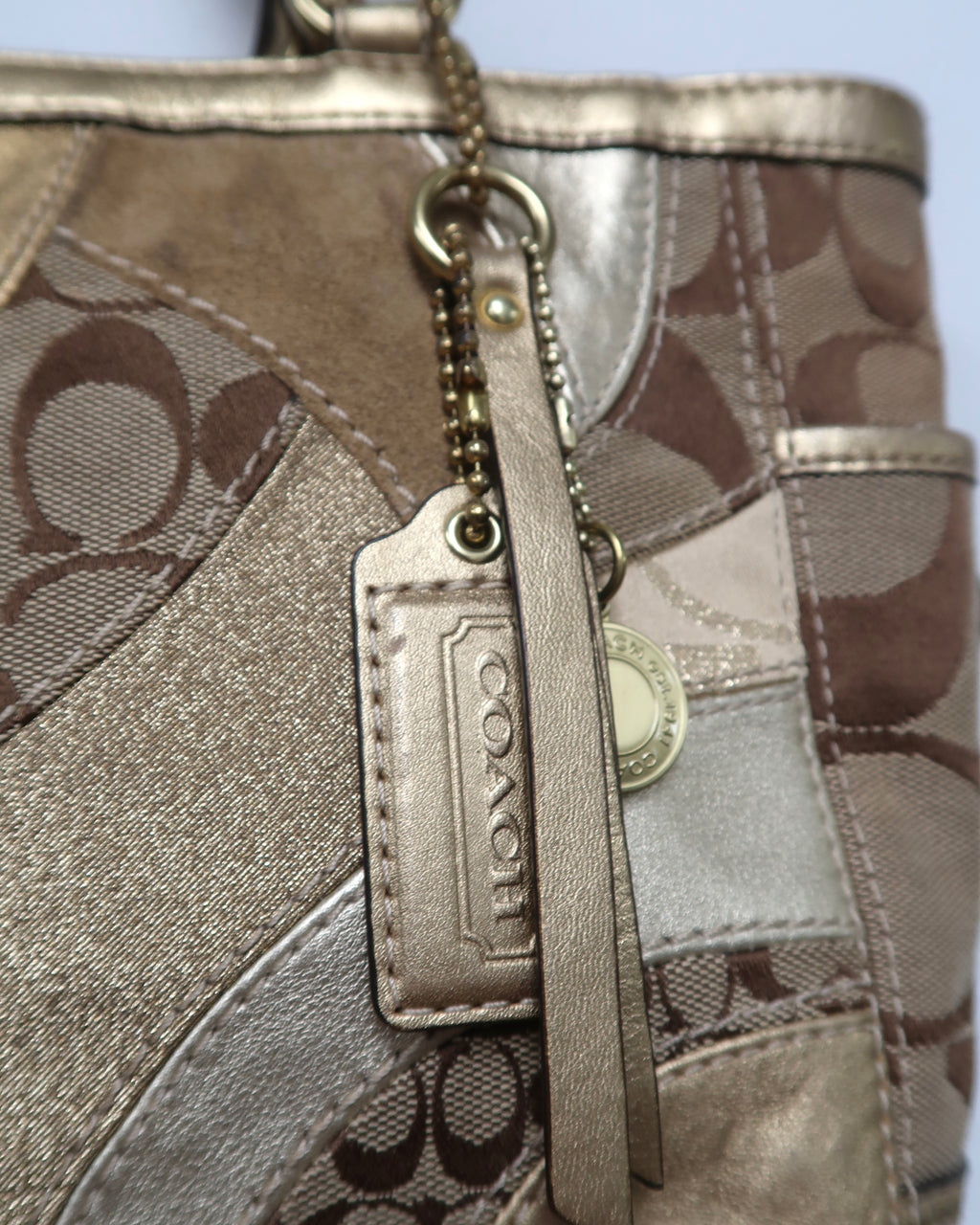 Coach Signature Patchwork Gallery Tote