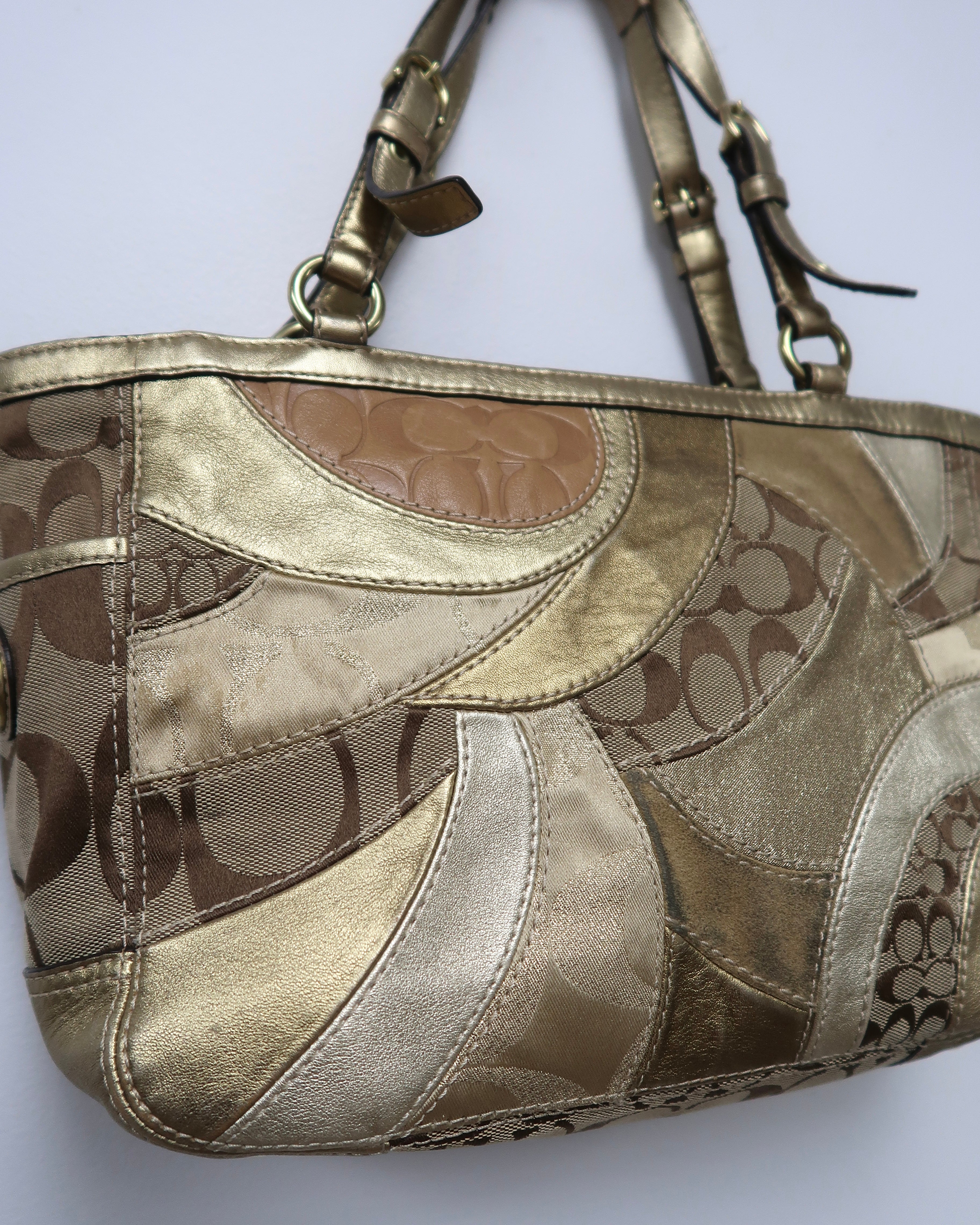Coach Signature Patchwork Gallery Tote