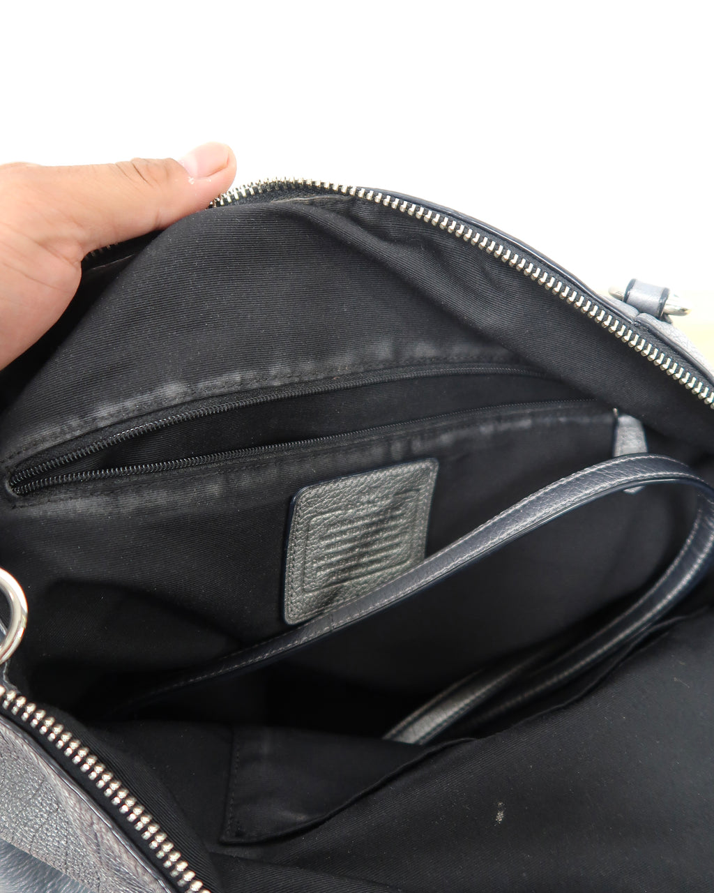 Coach Kelsey Metallic Satchel