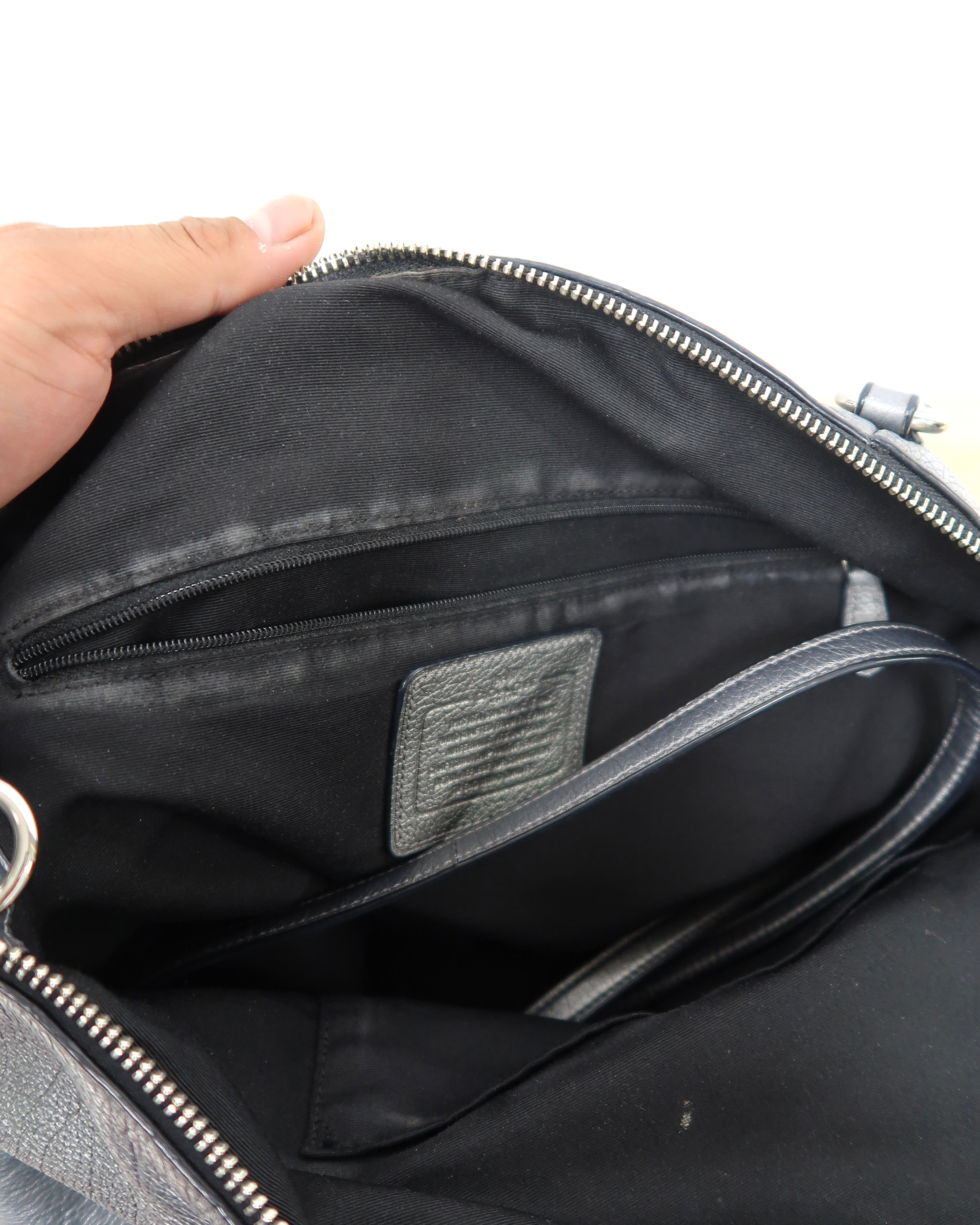 Coach Kelsey Metallic Satchel