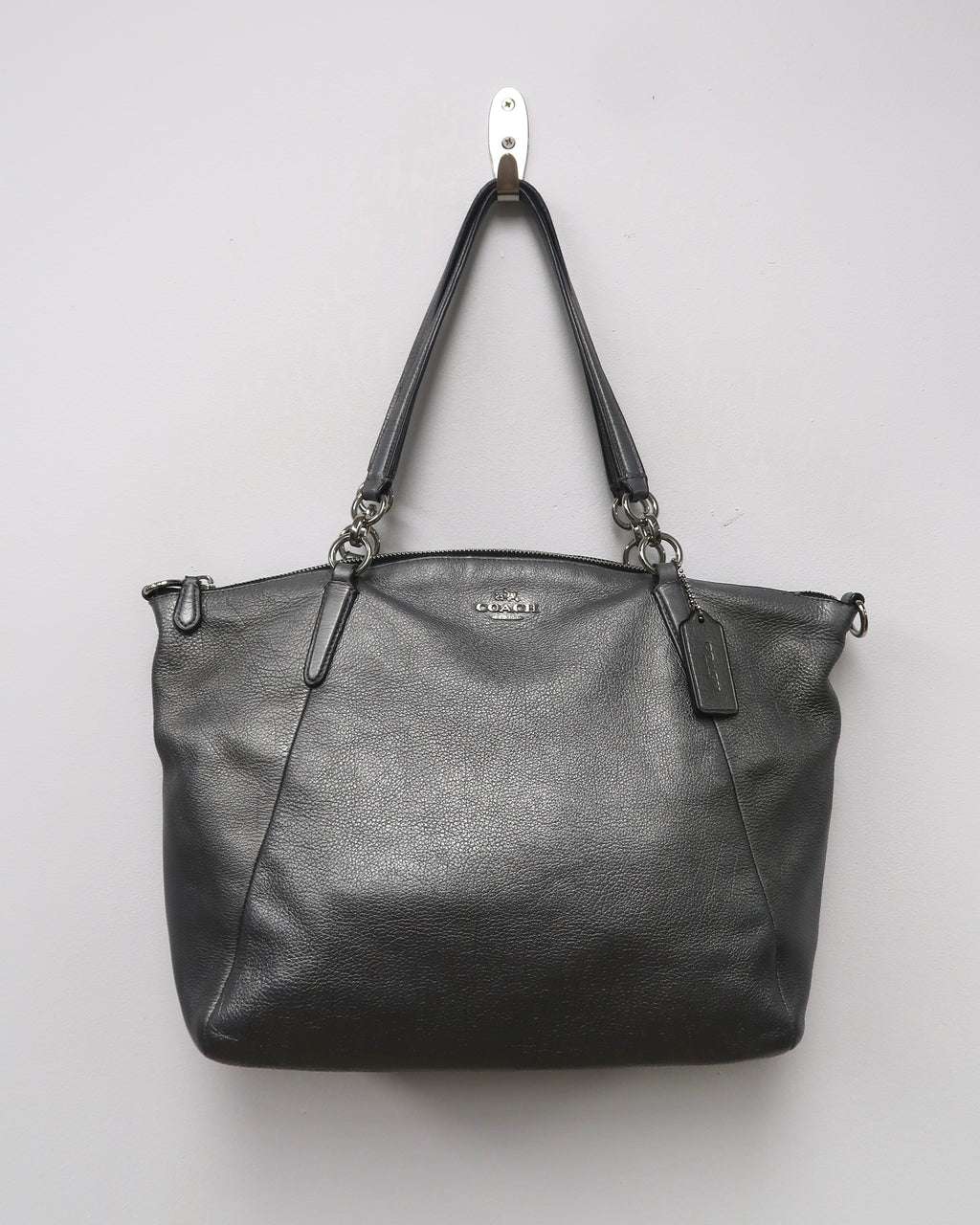 Coach Kelsey Metallic Satchel