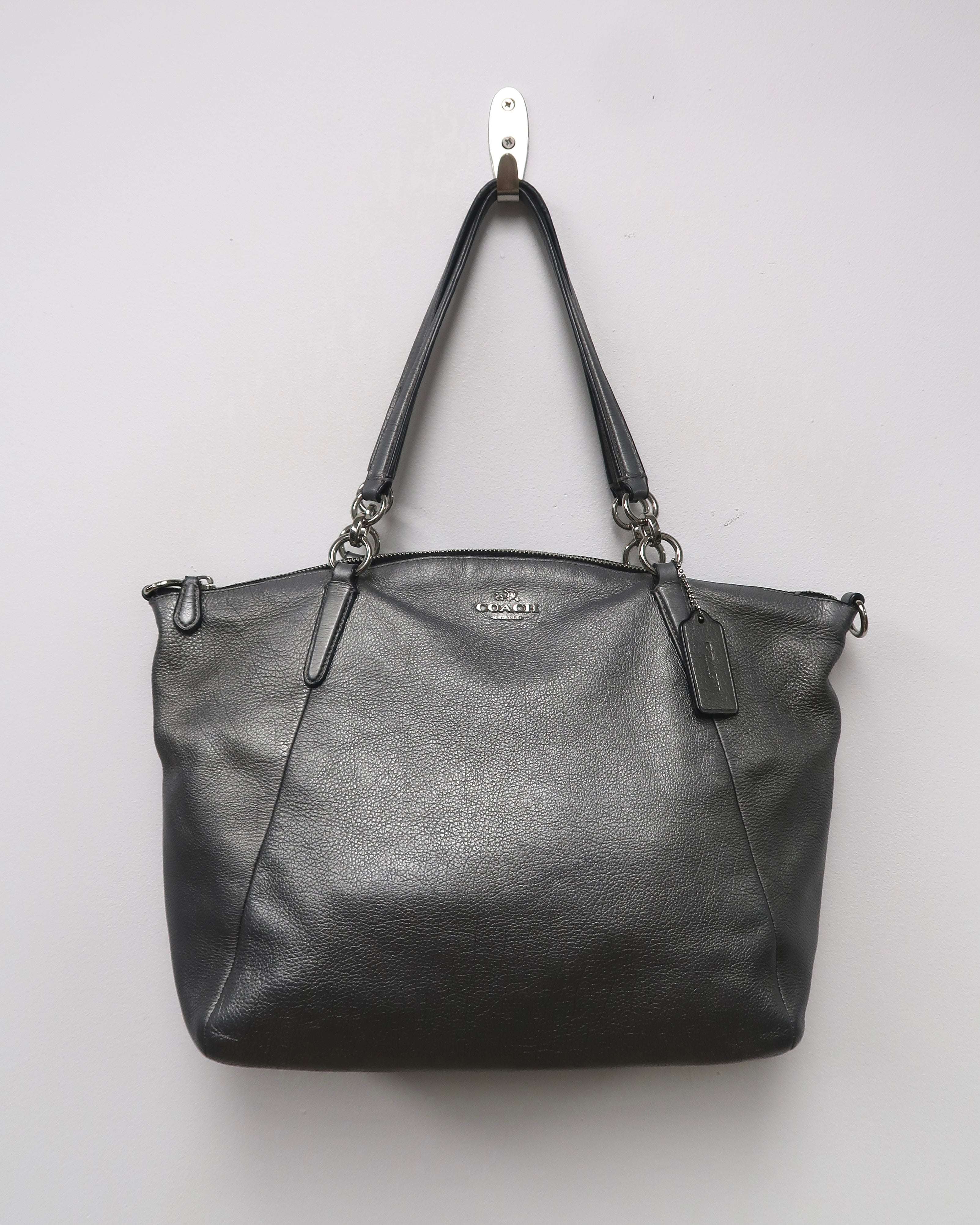 Coach Kelsey Metallic Satchel