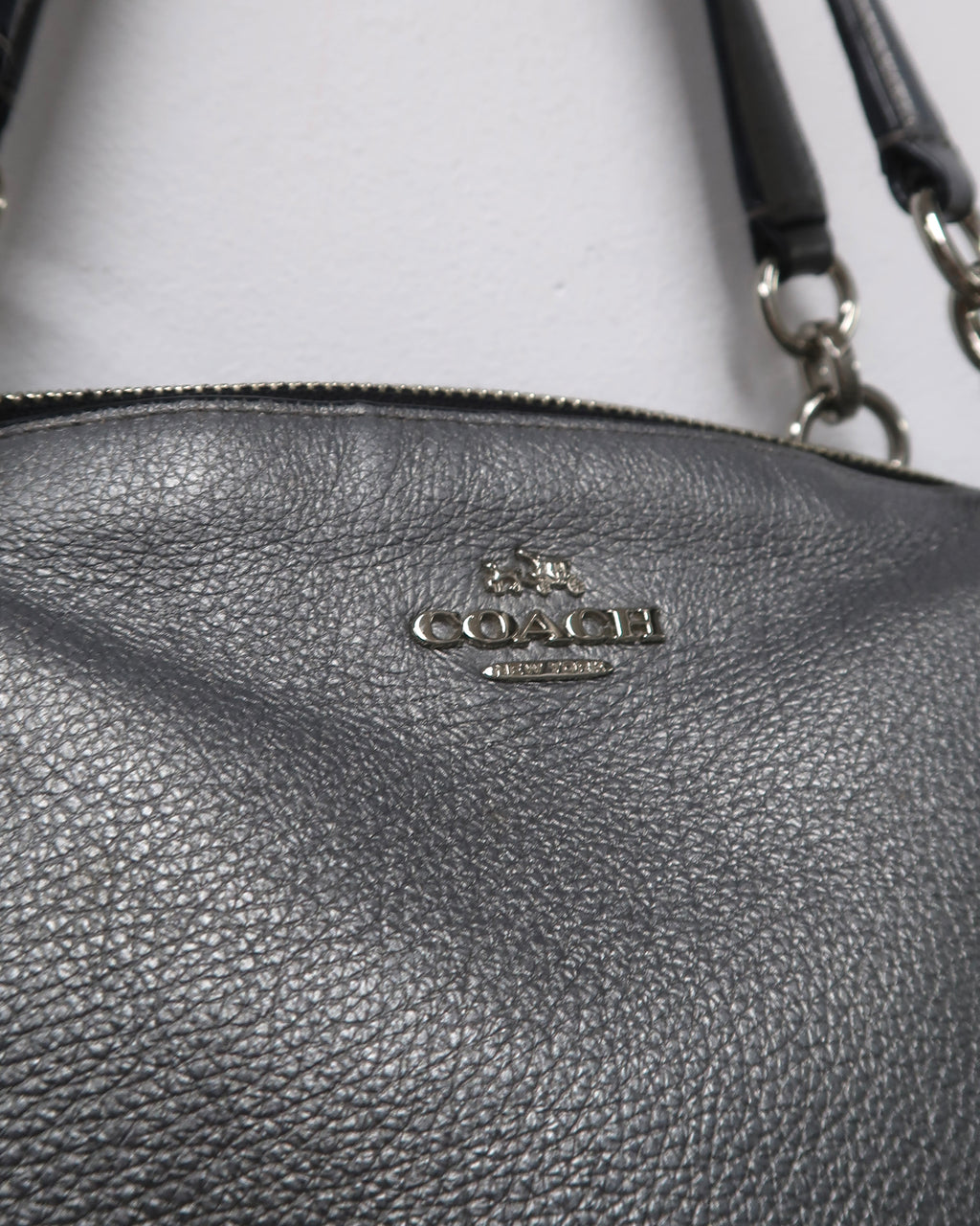 Coach Kelsey Metallic Satchel