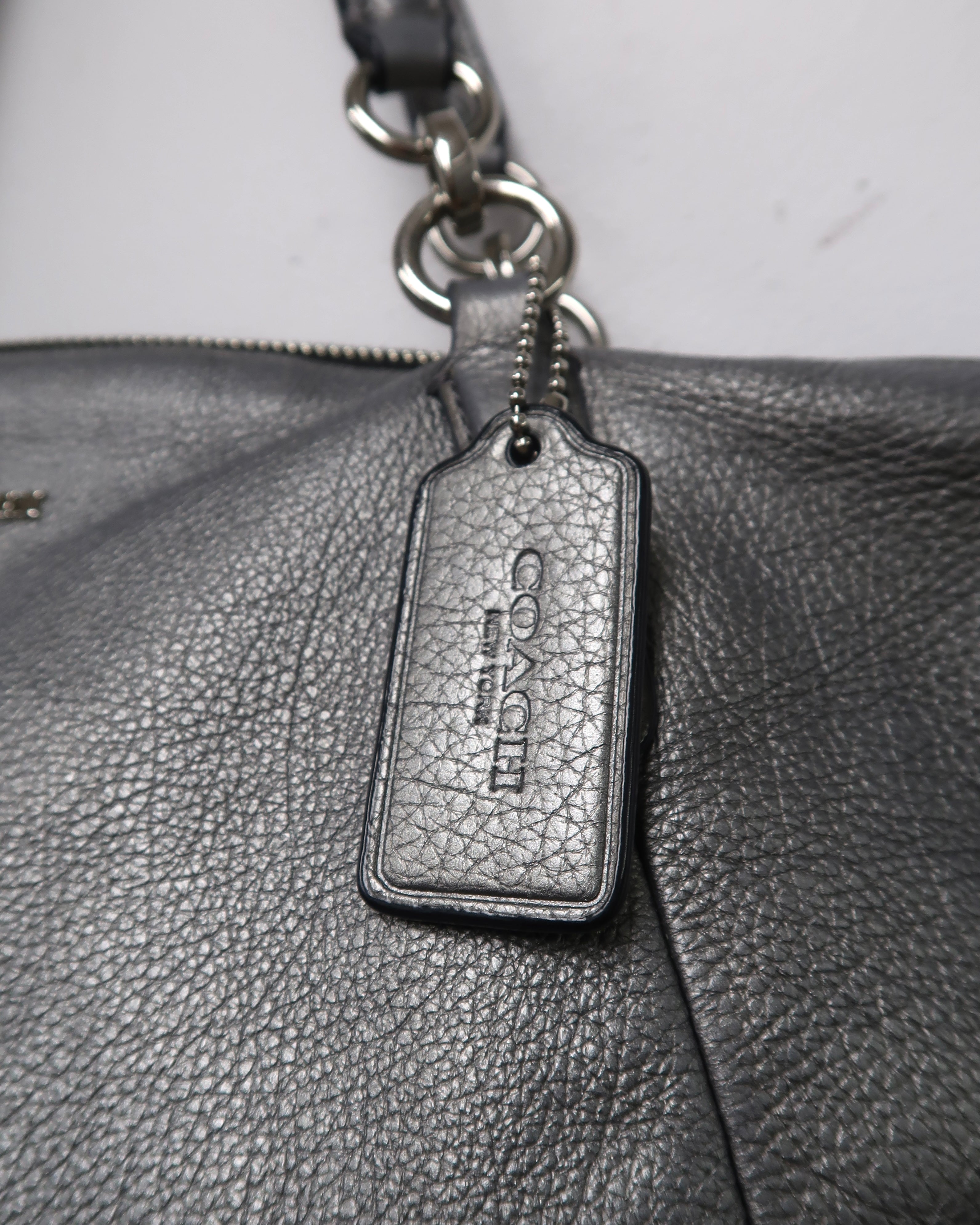 Coach Kelsey Metallic Satchel