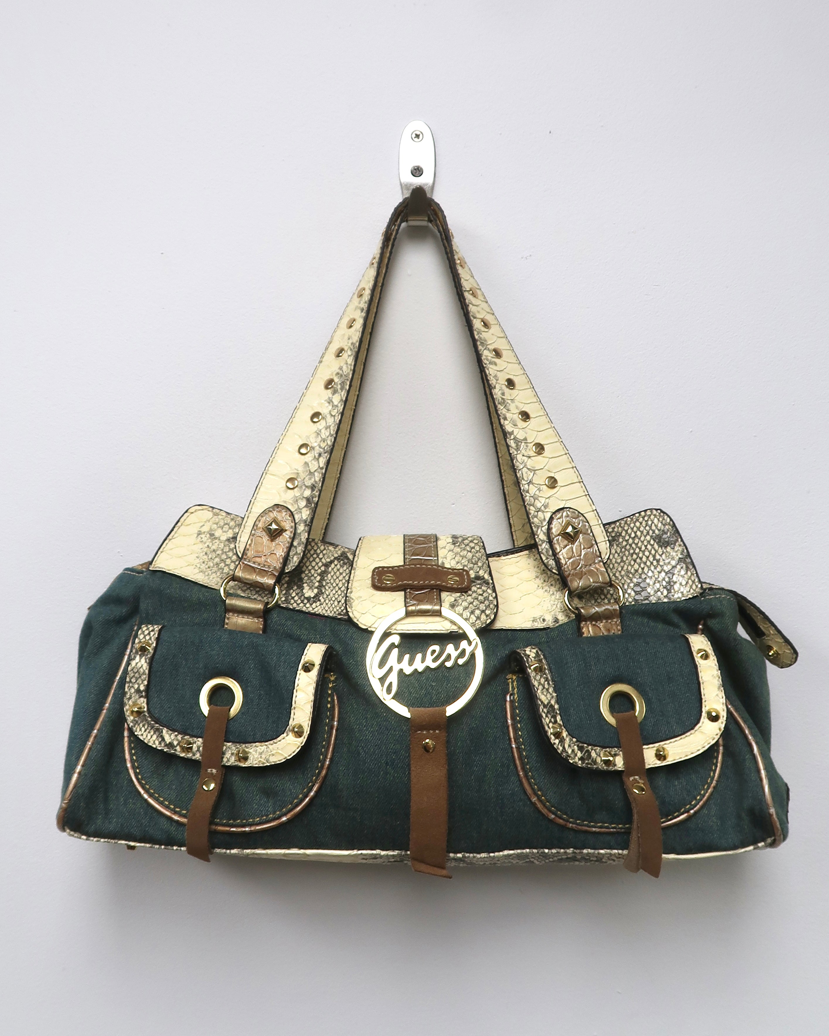 Vintage Guess Denim Shoulder Bag
