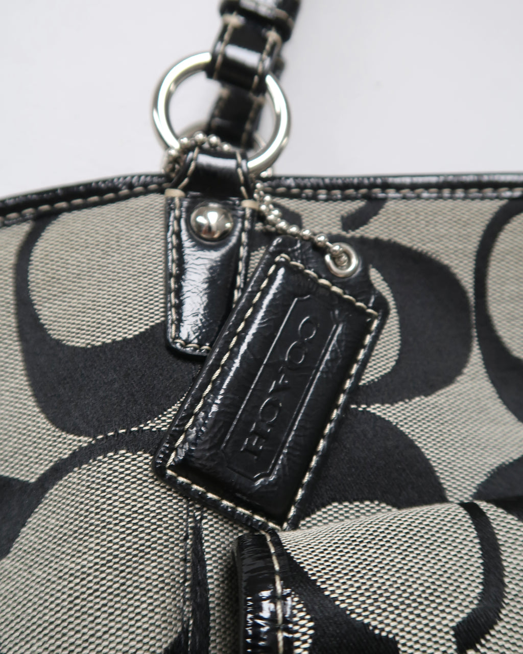 Coach Leah signature canvas tote