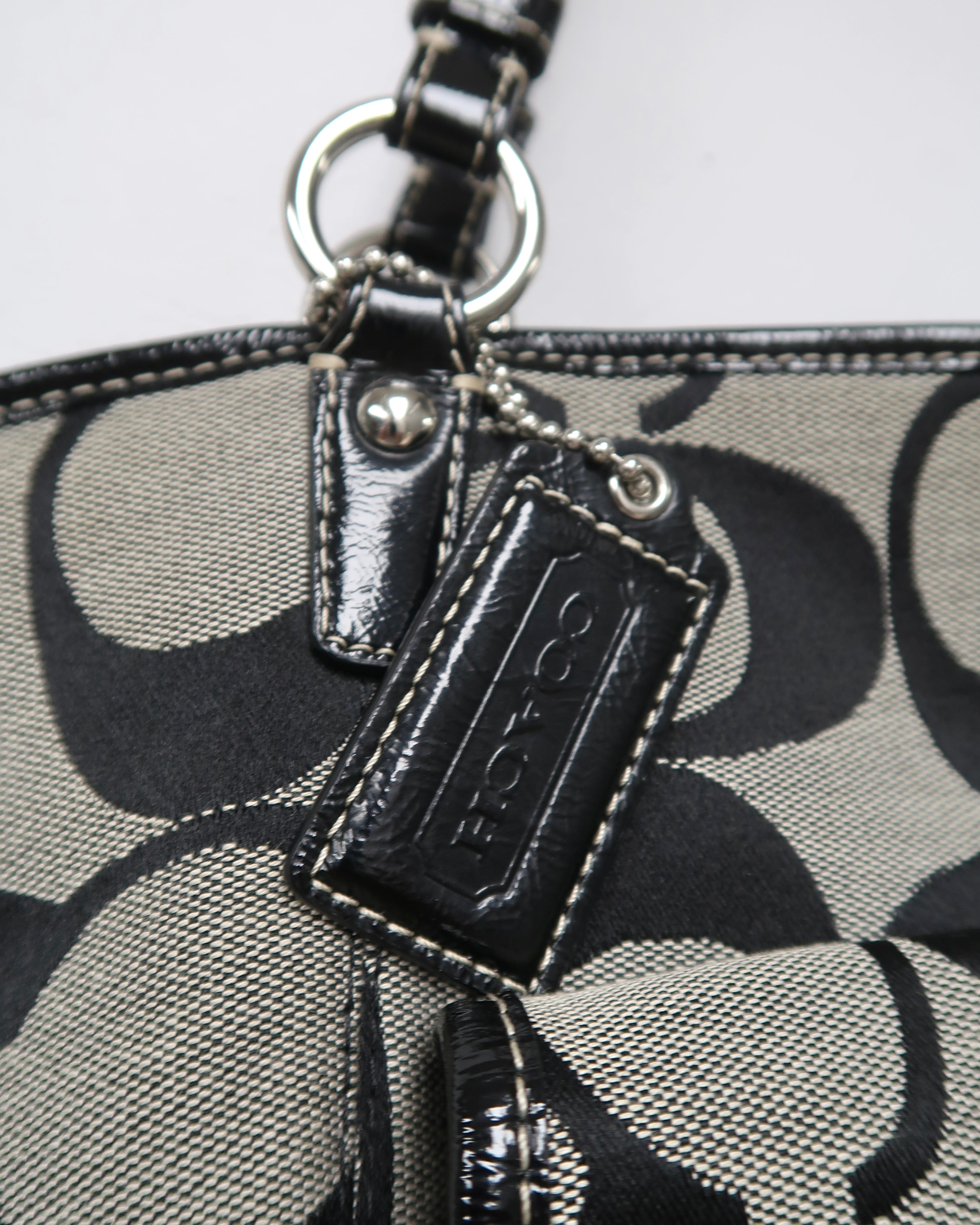 Coach Leah signature canvas tote