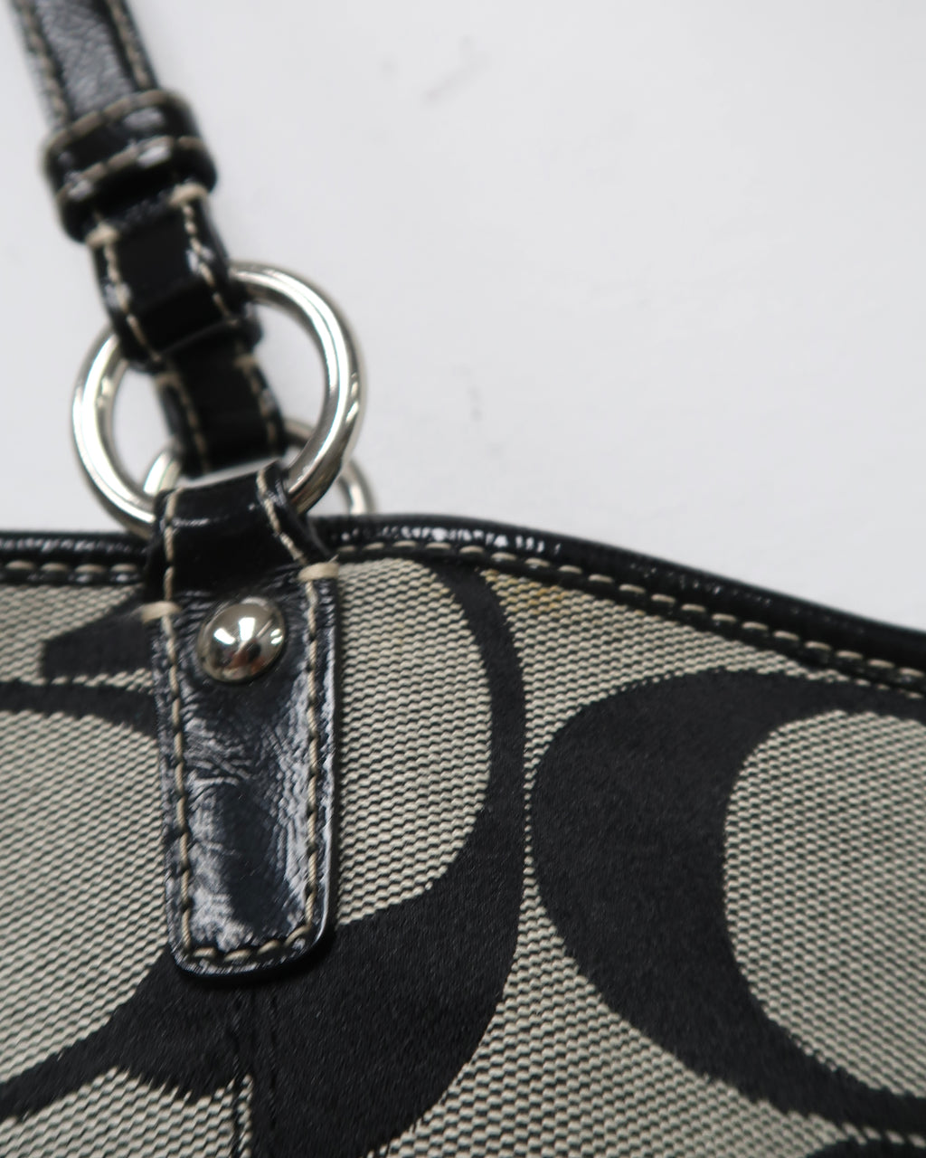 Coach Leah signature canvas tote