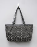 Coach signature jacquard tote