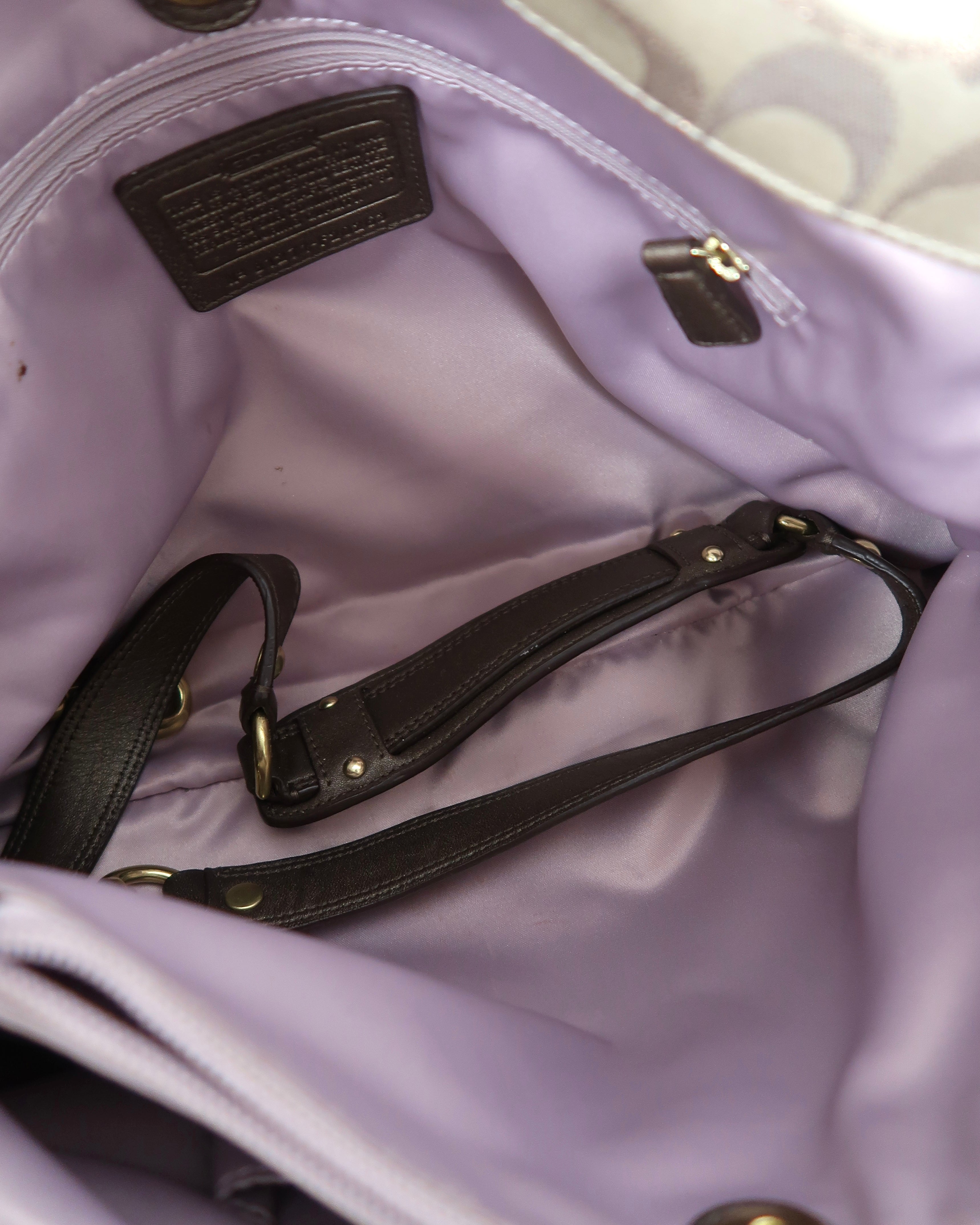 Coach Ashley Signature Sateen Carryall