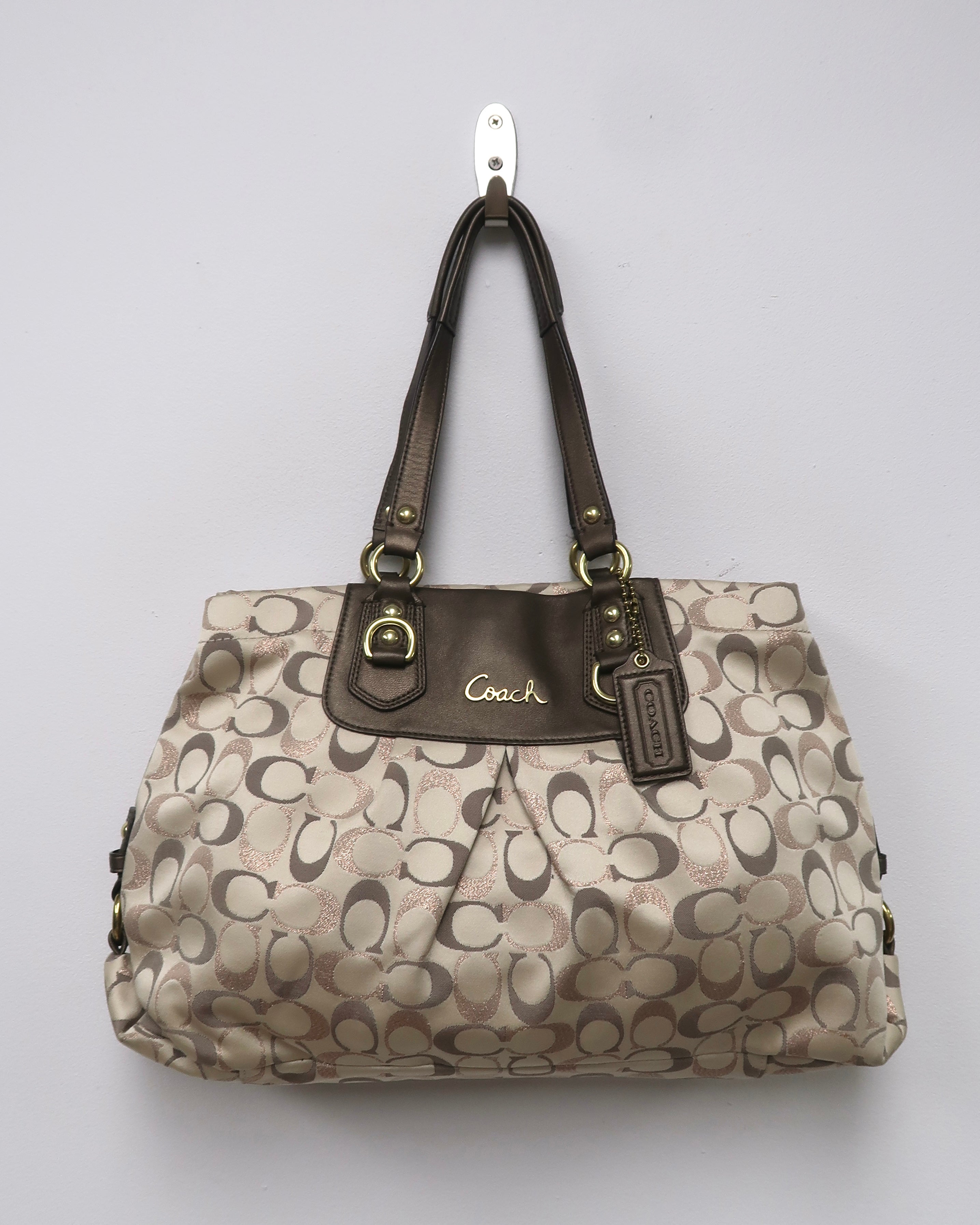 Coach Ashley Signature Sateen Carryall