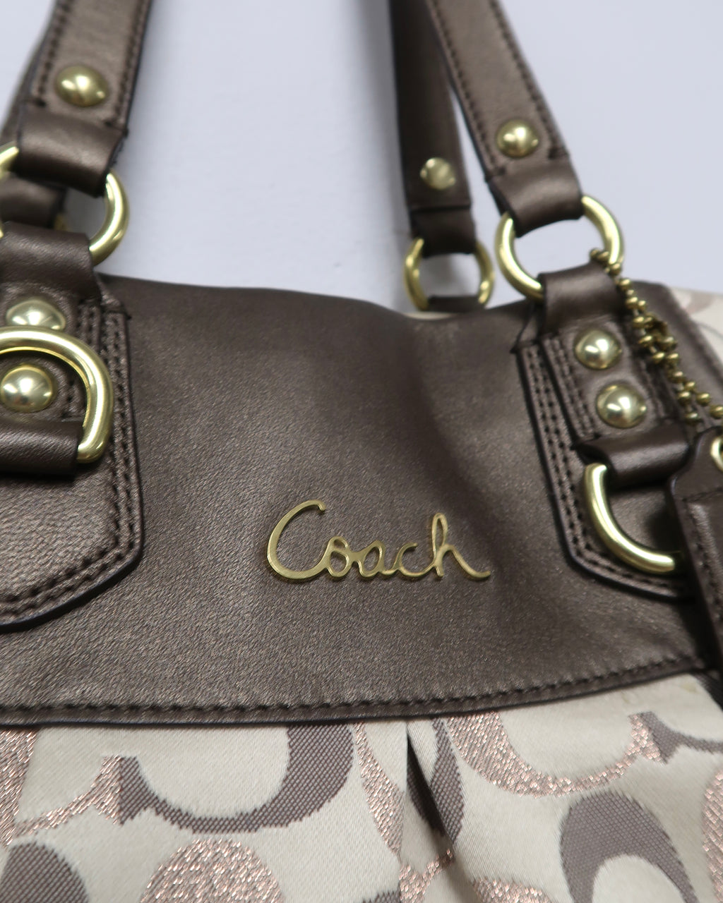 Coach Ashley Signature Sateen Carryall