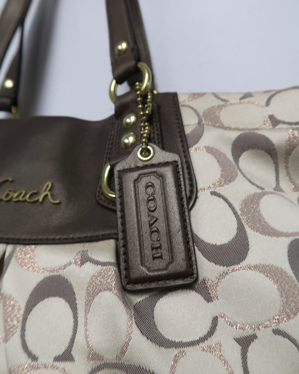 Coach Ashley Signature Sateen Carryall