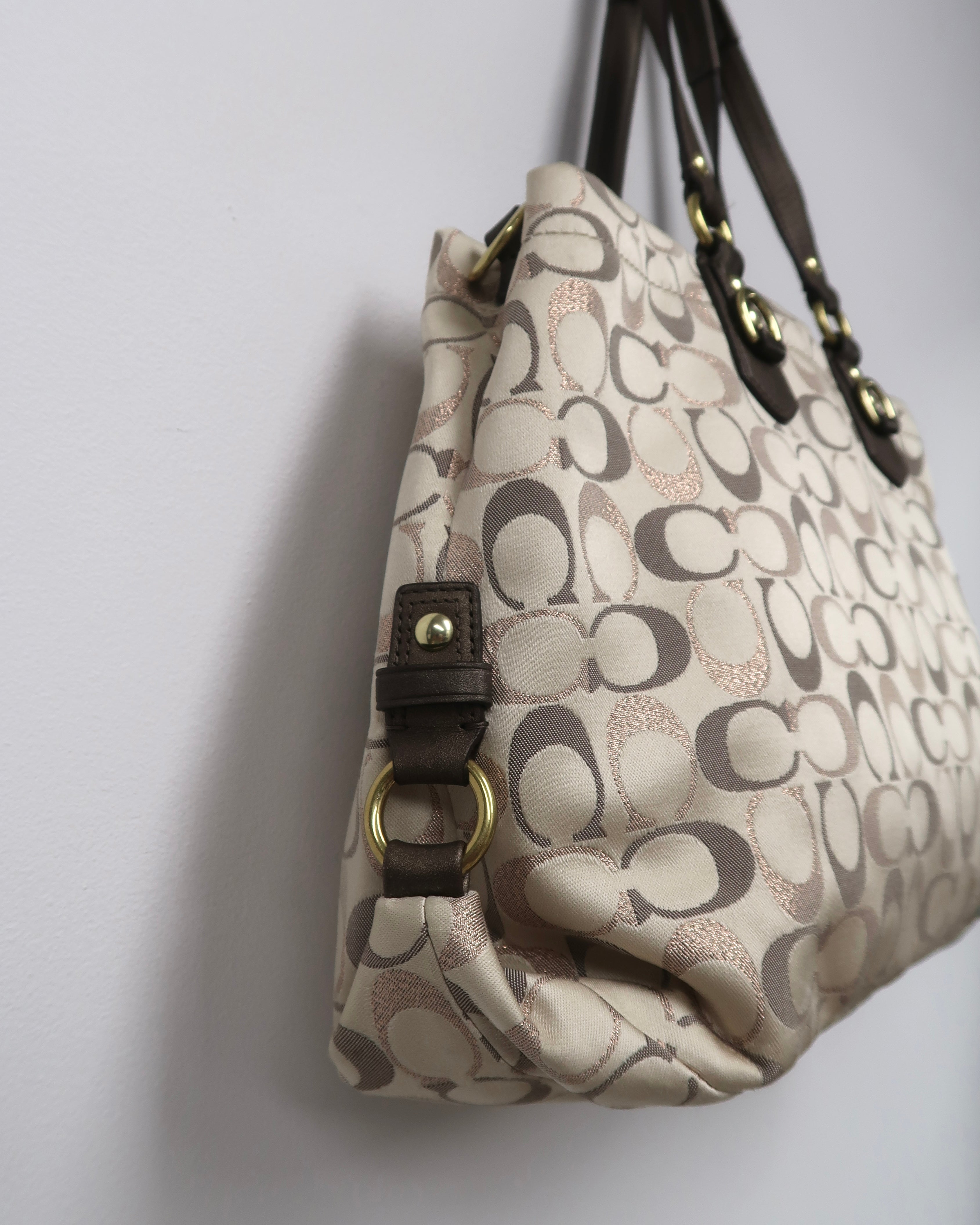 Coach Ashley Signature Sateen Carryall