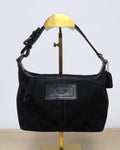 Coach black signature hobo bag