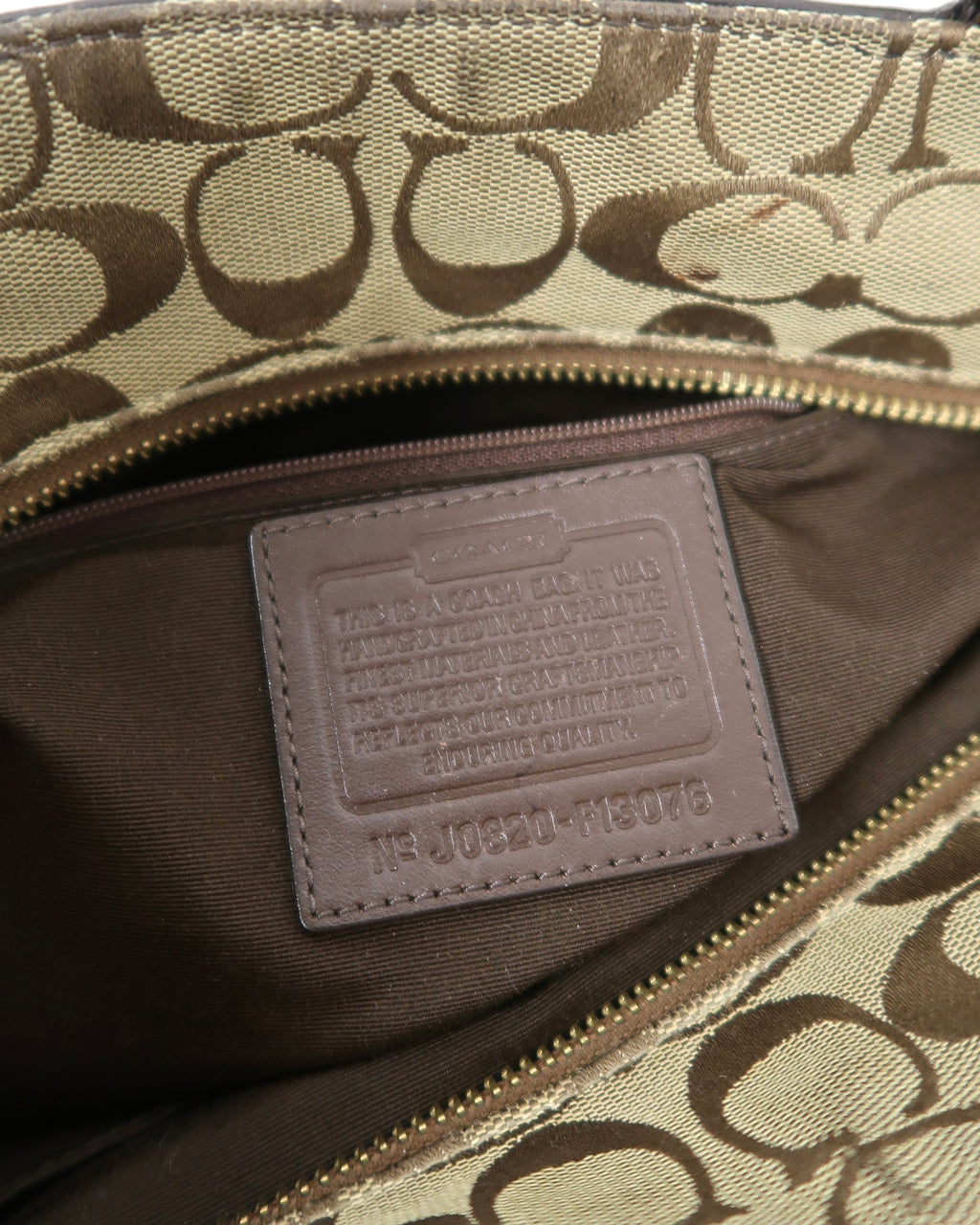 Coach Signature patchwork tote