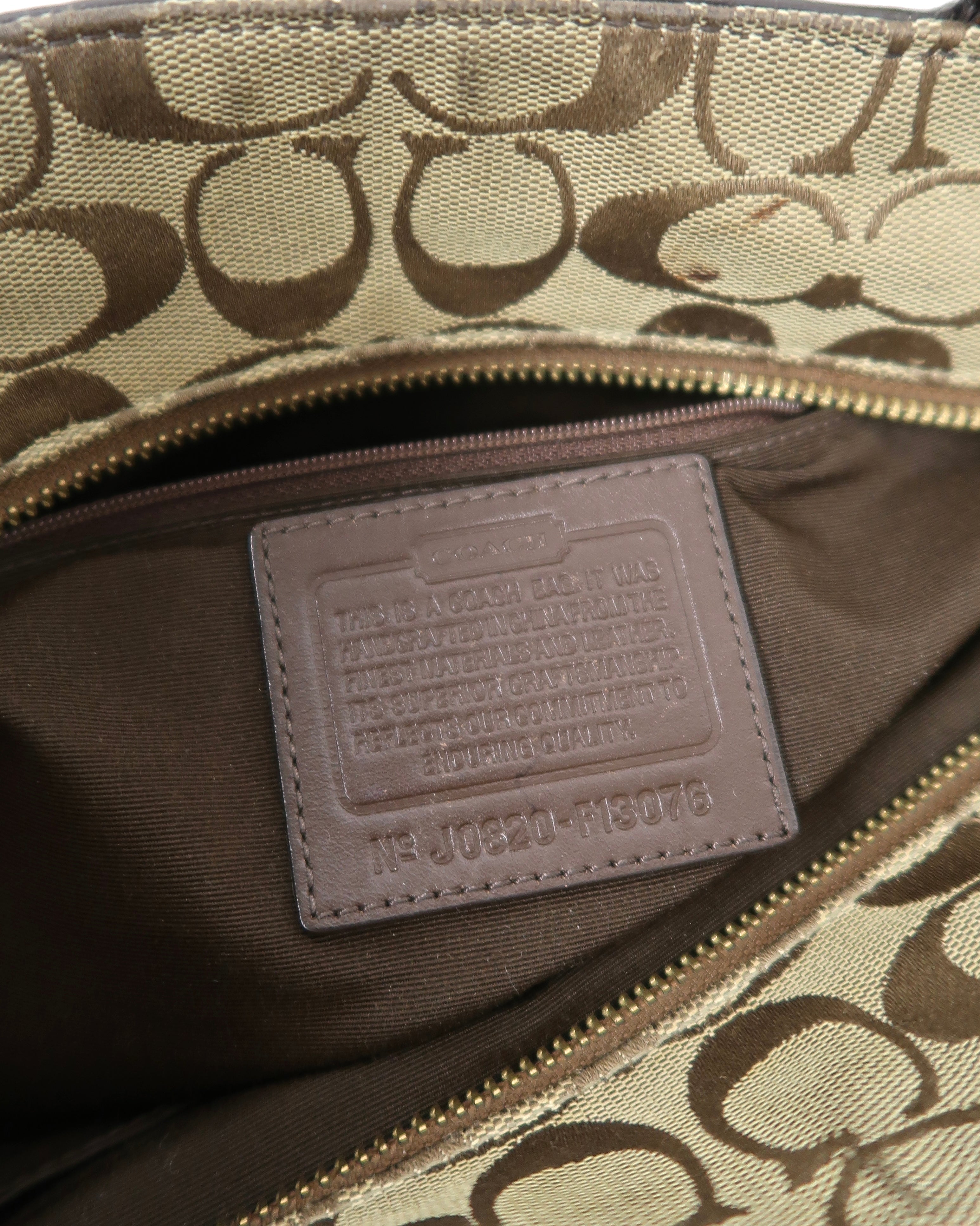 Coach Signature patchwork tote
