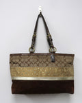 Coach Signature patchwork tote